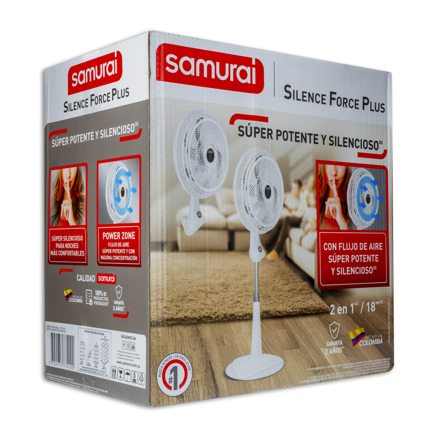 Ventilador Silencioso Force Plus SAMURAI 5861032054