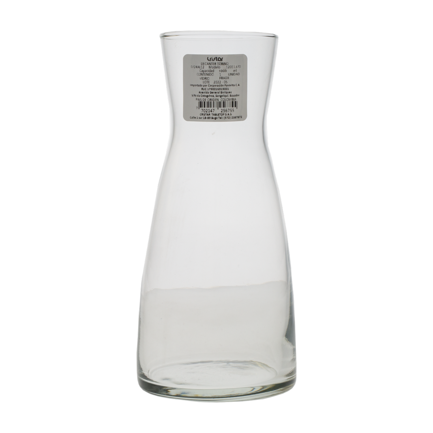 Decanter Torino 0724al12 CRISTAR Unidad