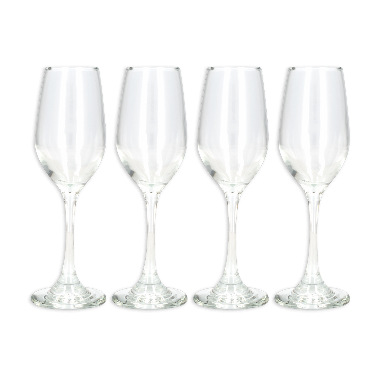 Set De Copas Brunello Champaña Est Liso Skyline 5470el4 CRISTAR 4 Piezas