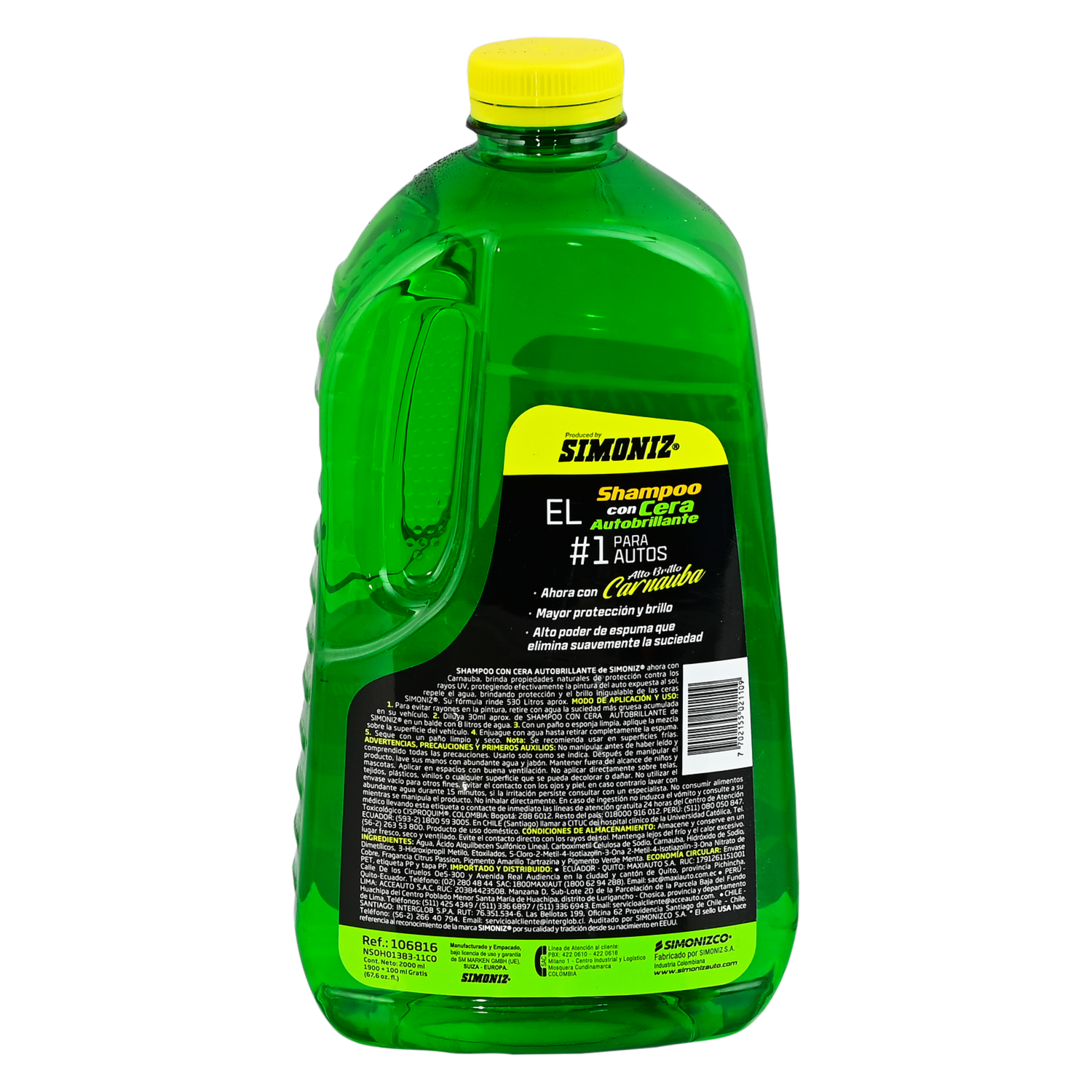 Shampoo Con Cera Auto brillante SIMONIZ Unidad