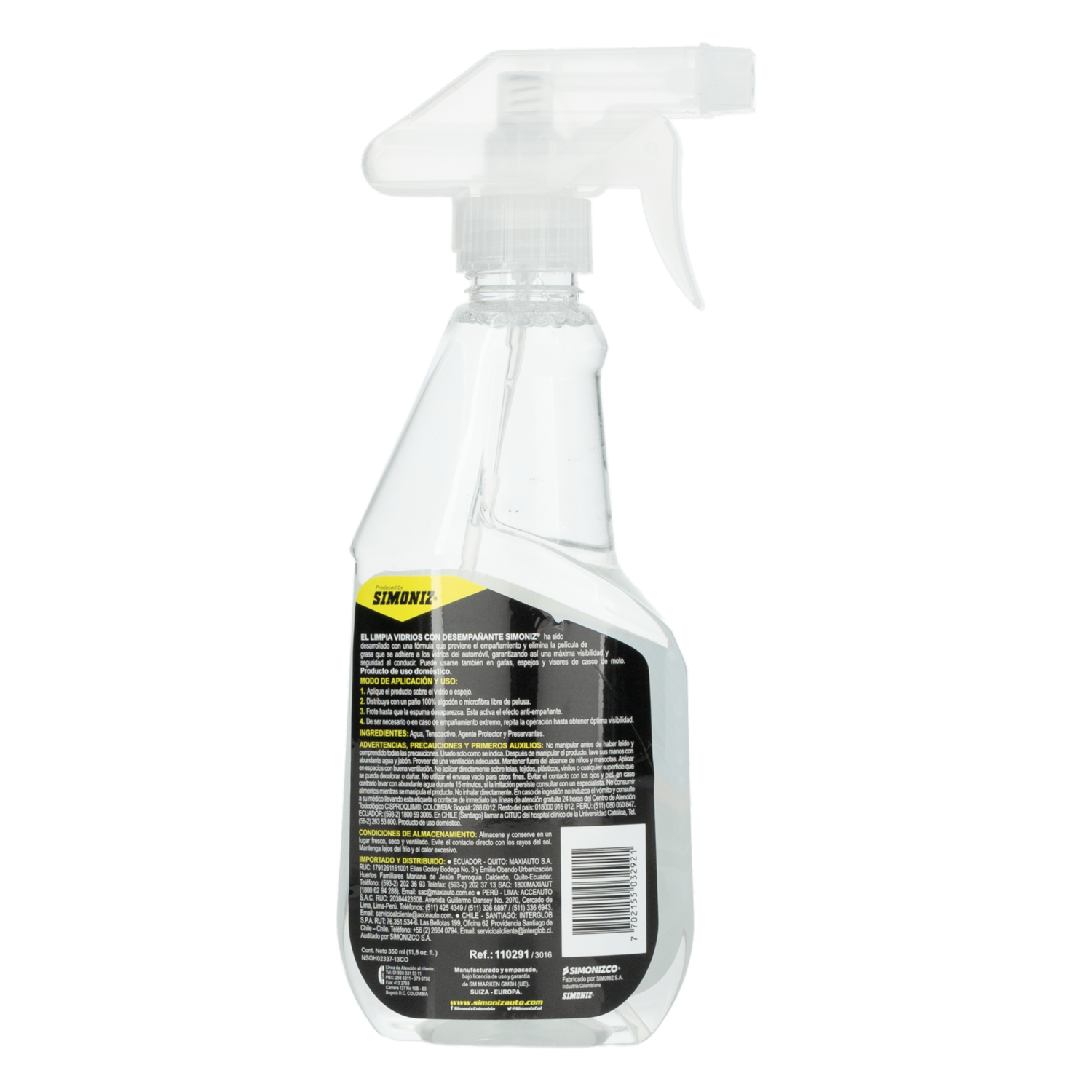 Limpiador De Vidrios 2En1 Con Antiempanante SIMONIZ Unidad