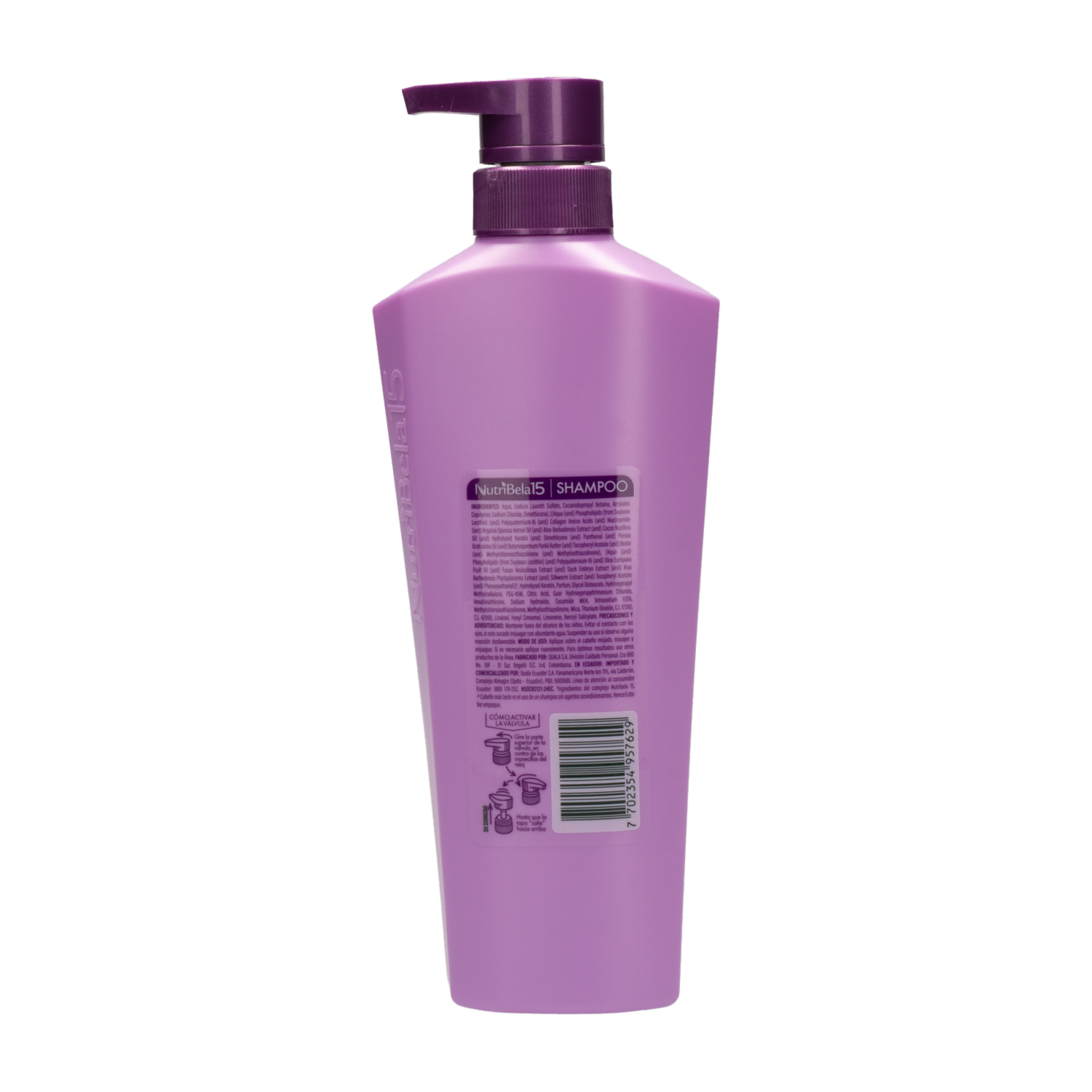 Shampoo De Cabello Con Biokeratina NUTRIBELA 400 Ml