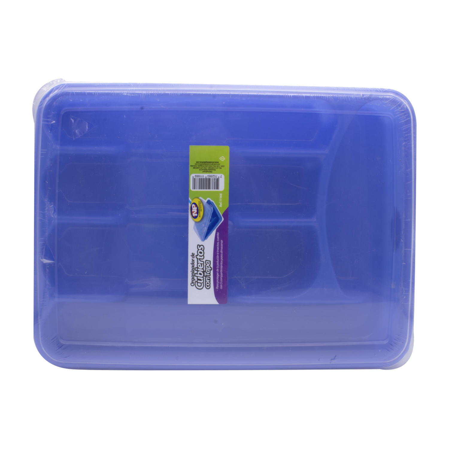 Organizador De Cubiertos NOVEDADES PLÁSTICAS Con Tapa