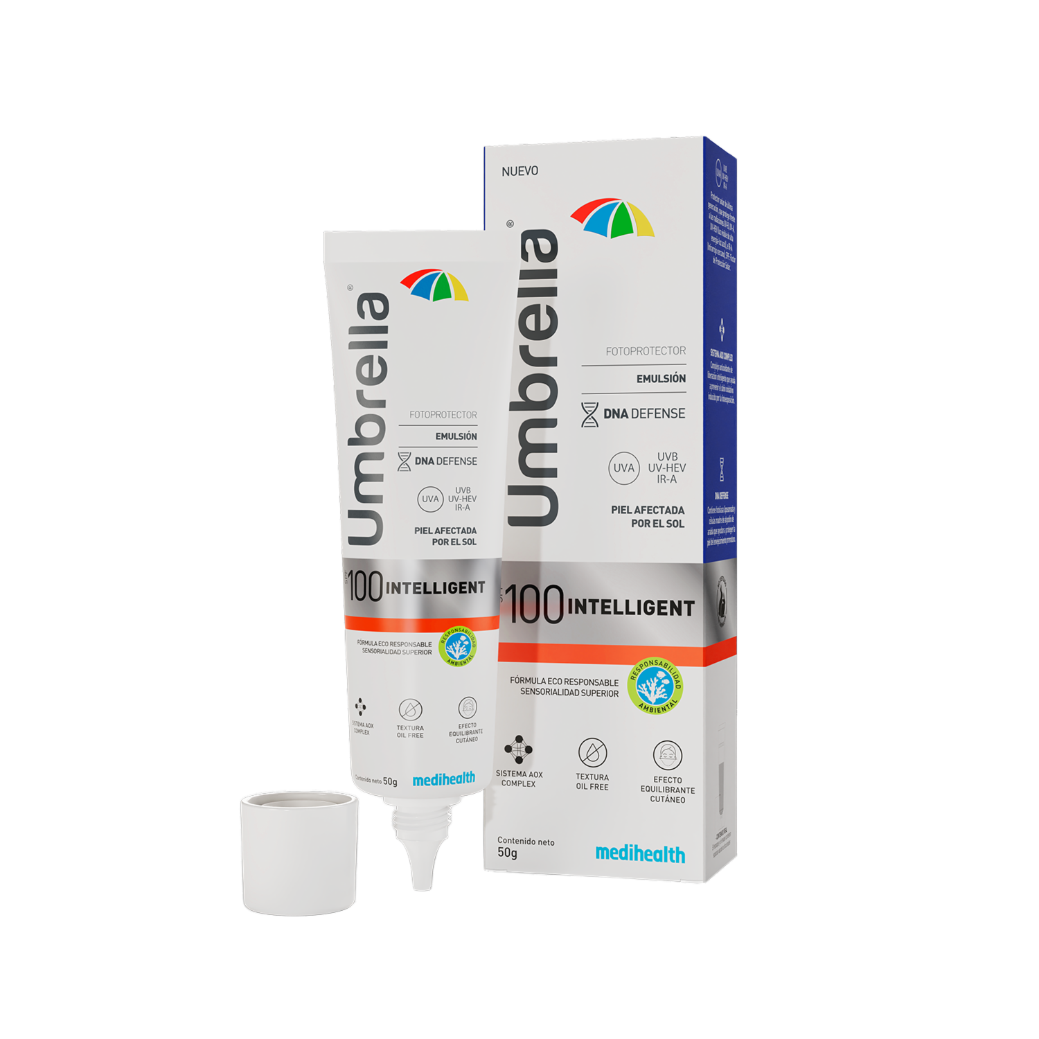 Protector Solar Intelligent Anti Age Fluido Spf100 UMBRELLA 50 G