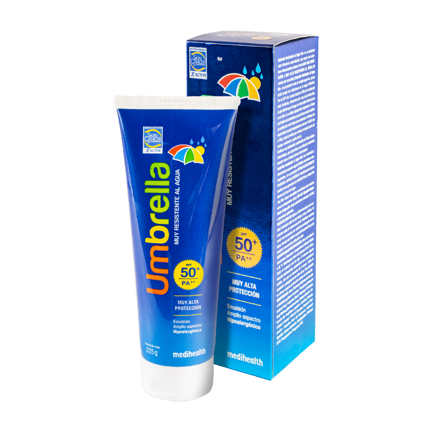 Protector Solar Resistente Al Agua Spf50+ UMBRELLA 225 G