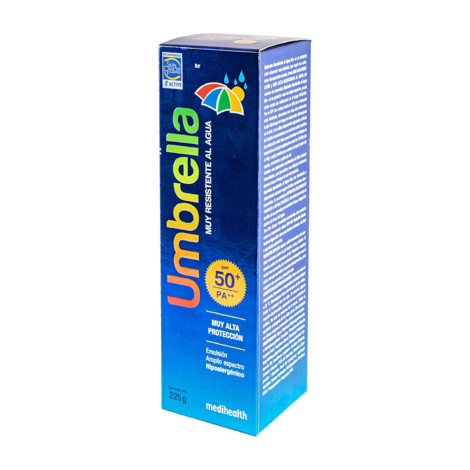 Protector Solar Resistente Al Agua Spf50+ UMBRELLA 225 G