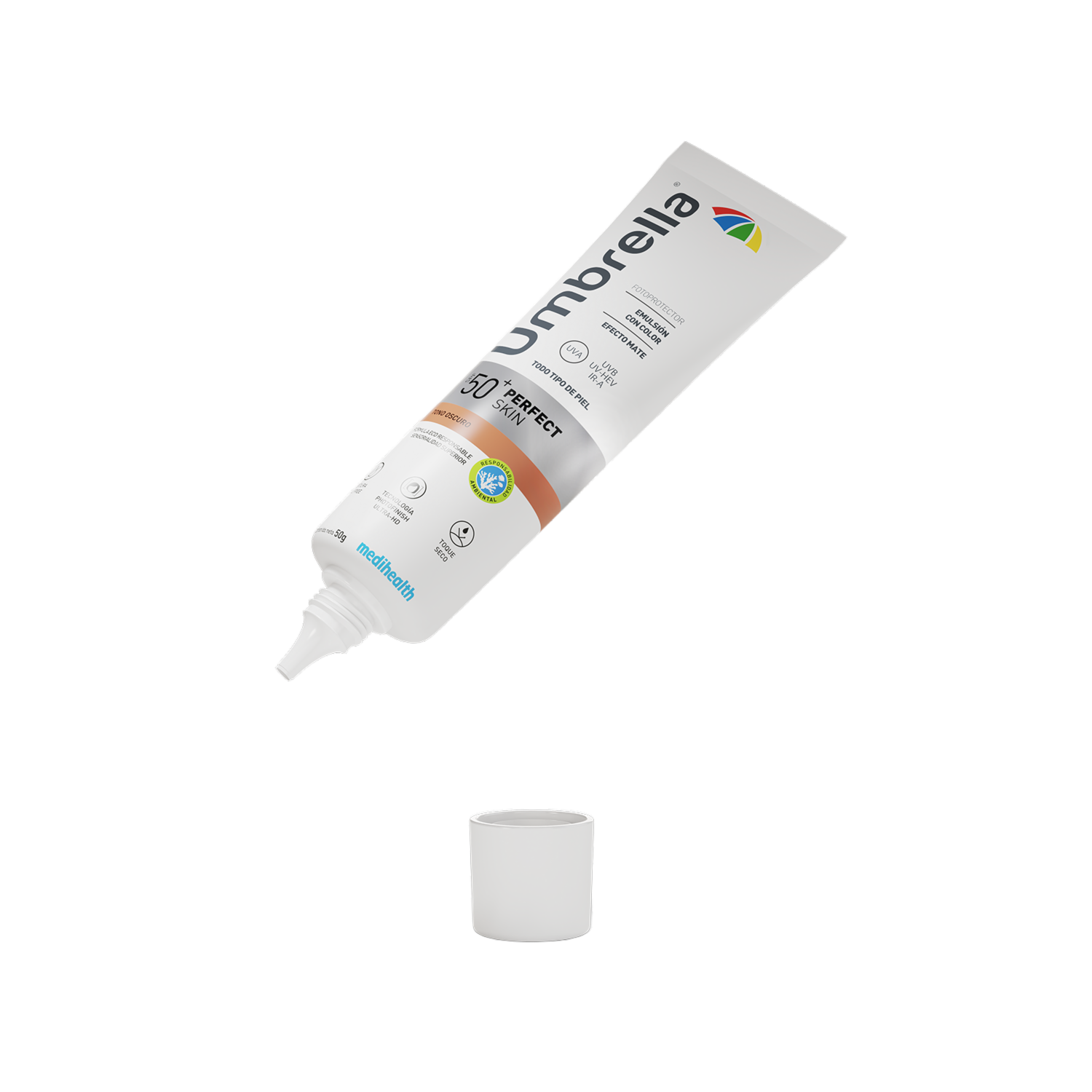 Protector Solar Base Fluida Oscuro Spf50 UMBRELLA 50 G