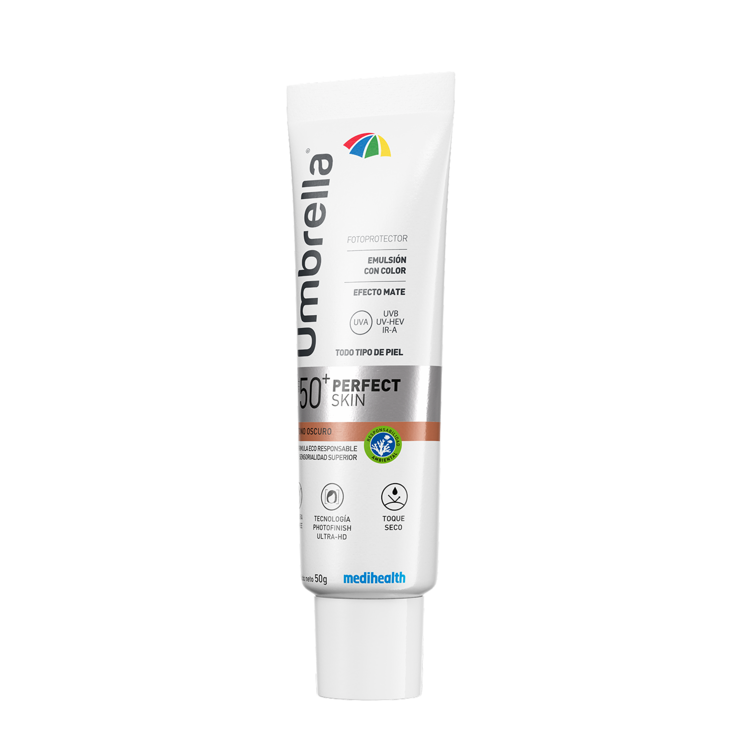 Protector Solar Base Fluida Oscuro Spf50 UMBRELLA 50 G