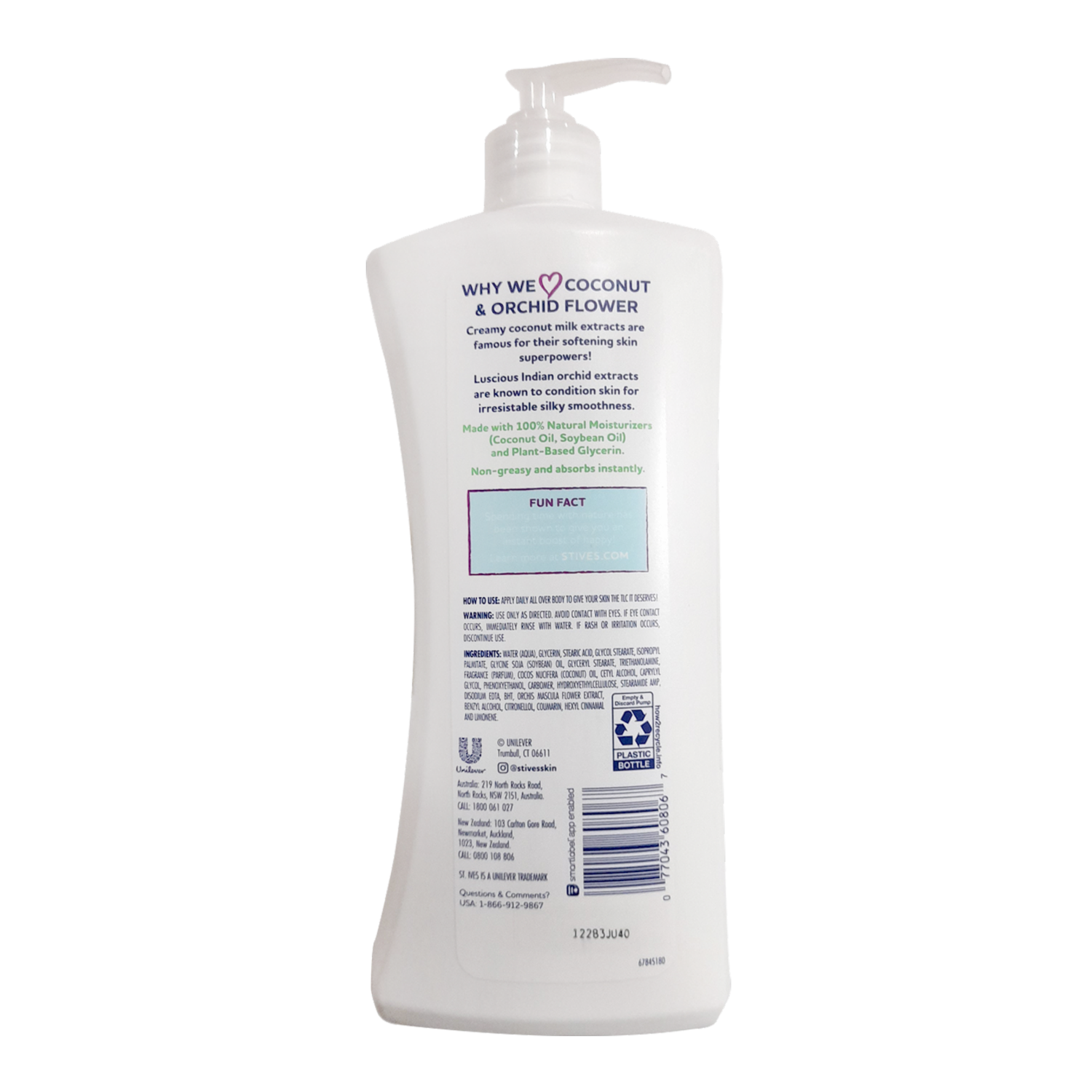Crema Corporal Coco Y Orquídea ST. IVES 621 Ml