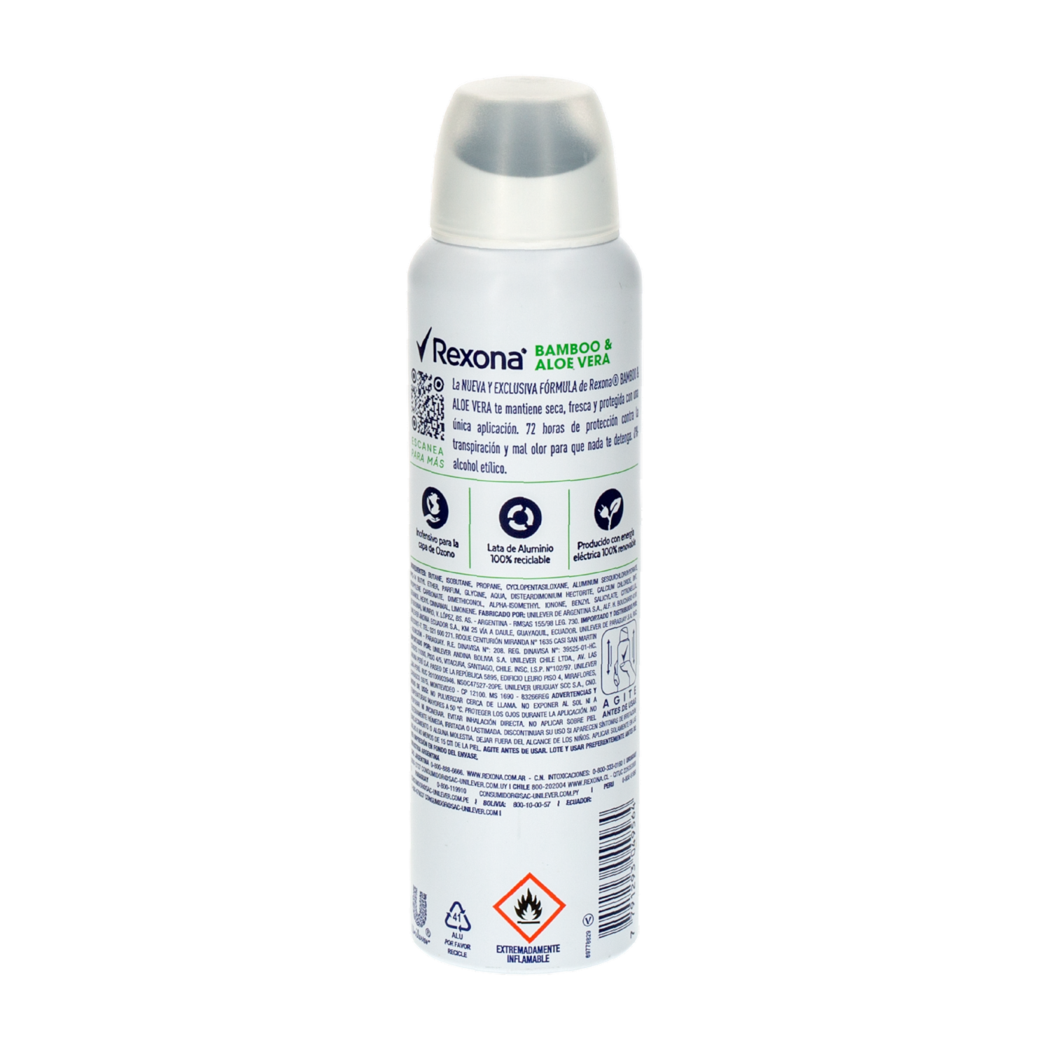 Desodorante En Aerosol Woman Bamboo REXONA 150 Ml