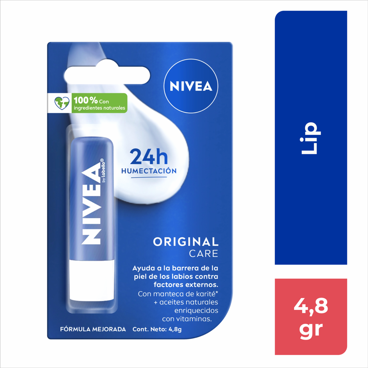 Bálsamo Labial Original Care NIVEA 4.8 G