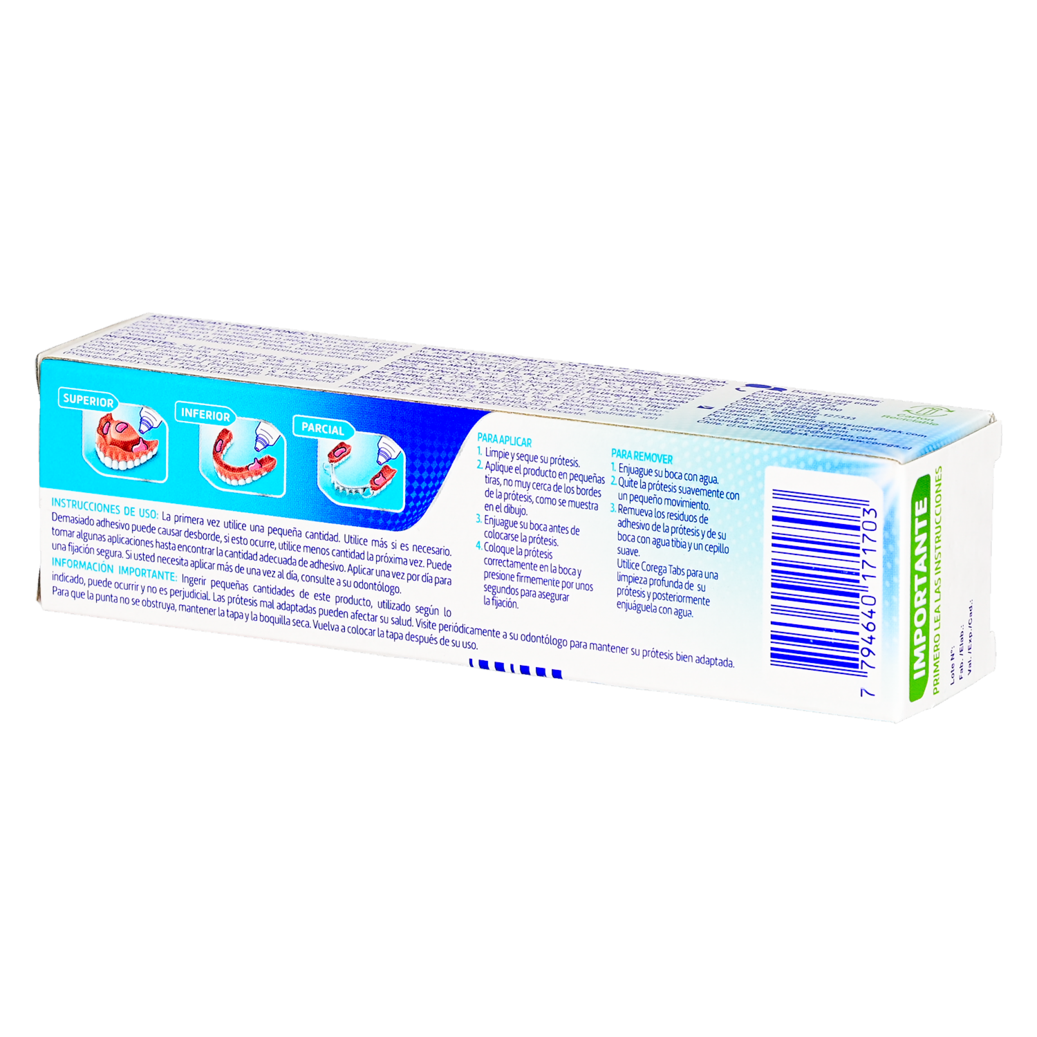 Adhesivo Dental Para Prótesis Sabor A Menta COREGA 40 G