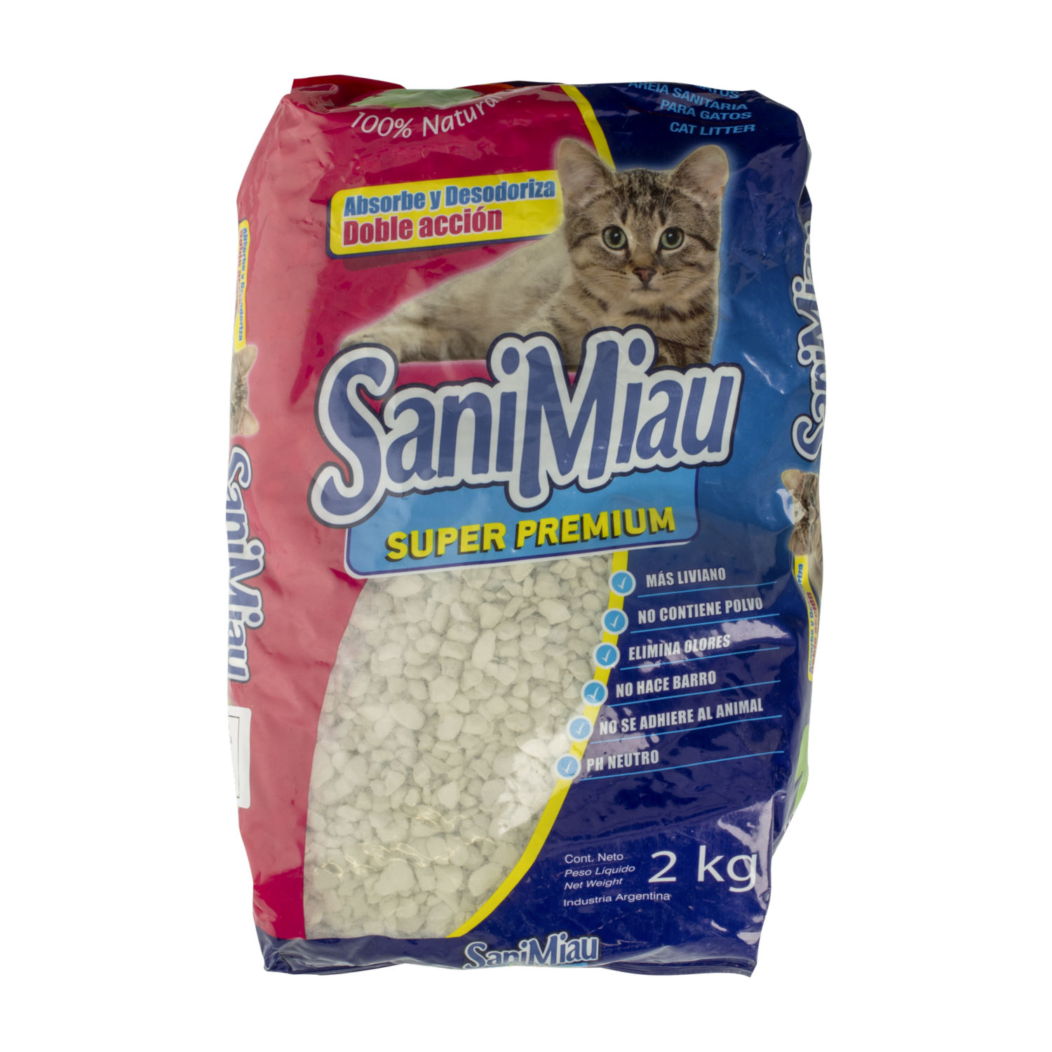 Piedras Sanitarias Para Gato SANI MIAU 2 KG