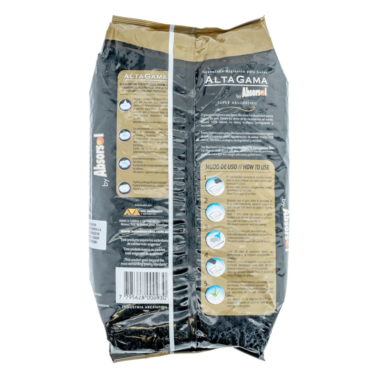 Piedras Sanitarias Para Gatos ALTA GAMA 3,6 Kg