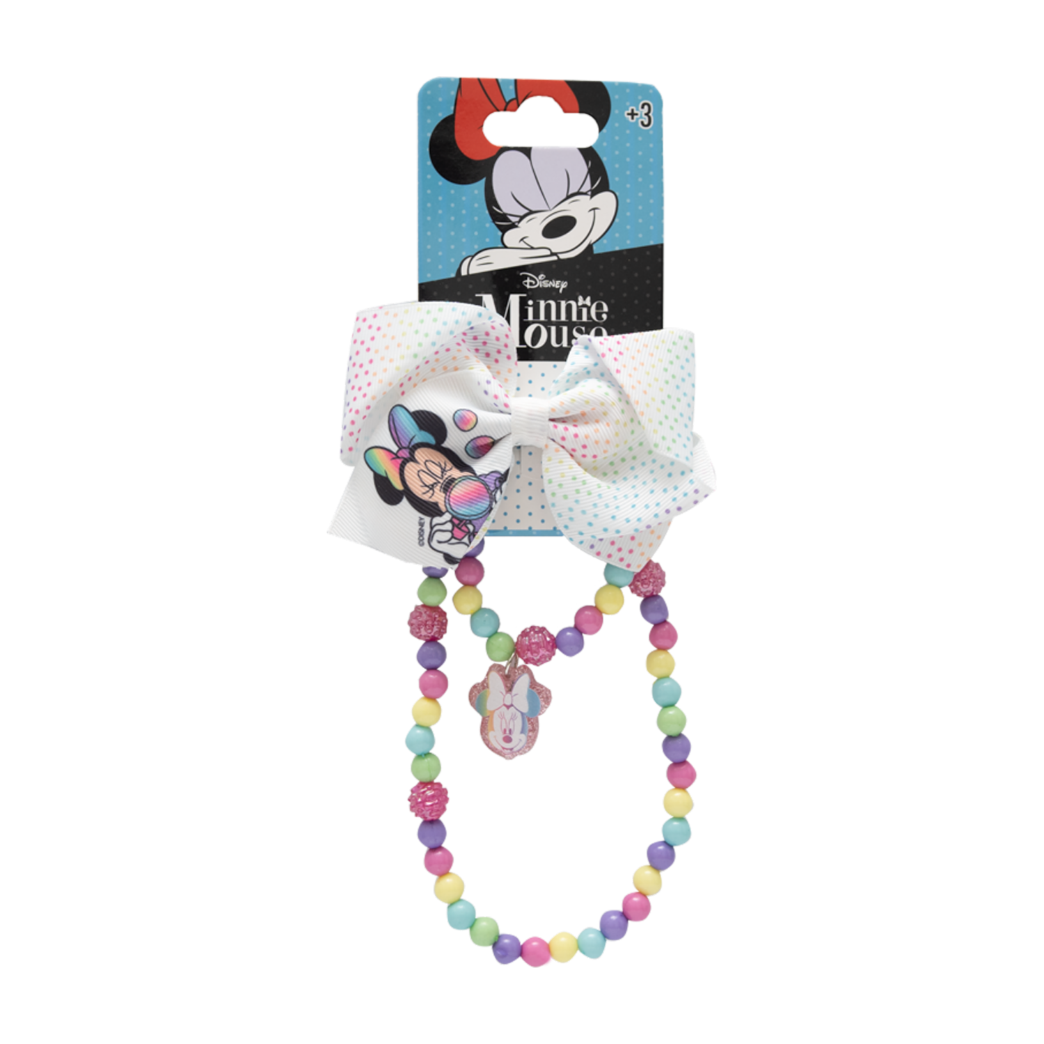 Vinchas De Cabello Diseño Lazo Collar Y Pulsera MINNIE X 2 Uds