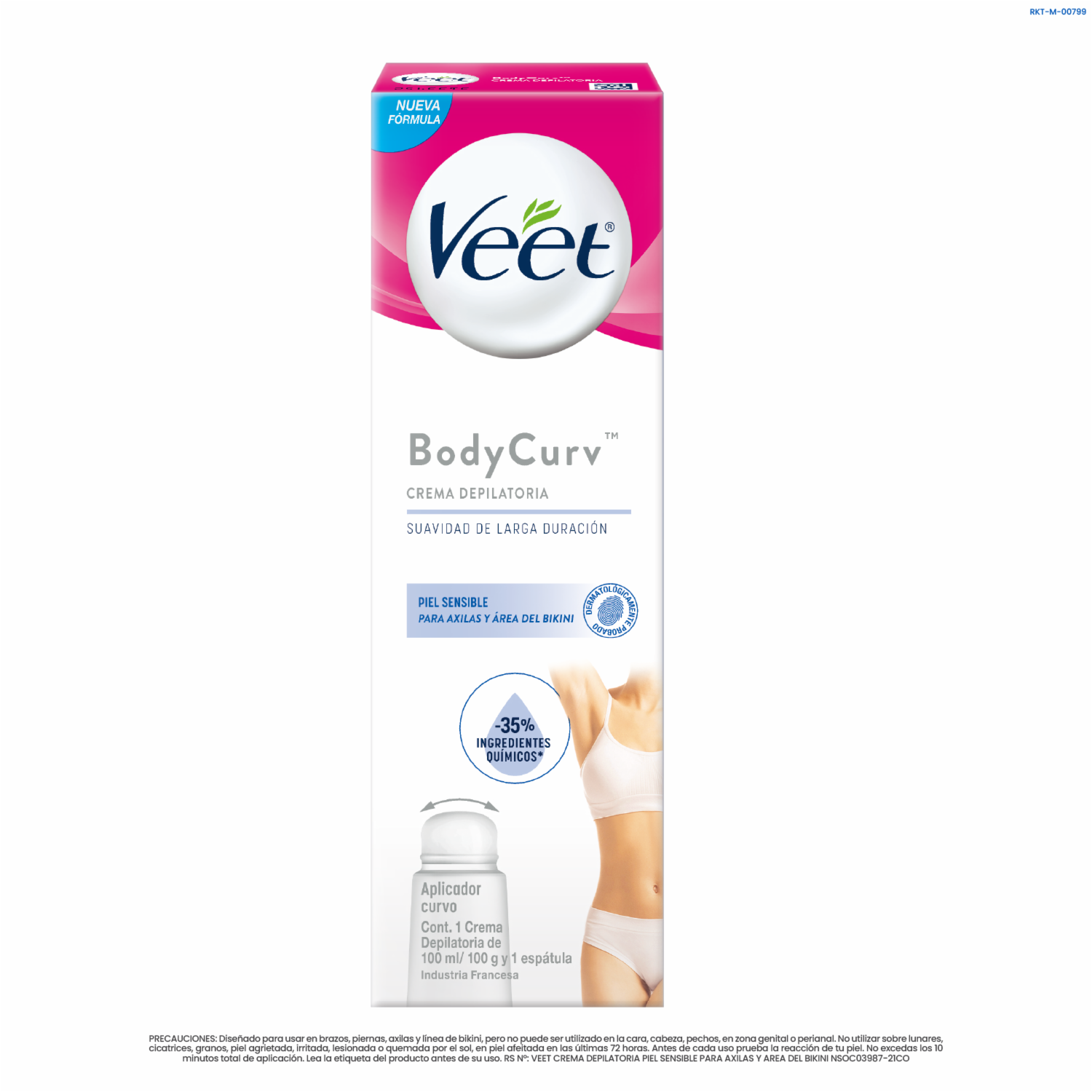 Crema Depilatoria Para Bikini Y Axilas VEET 100 Ml