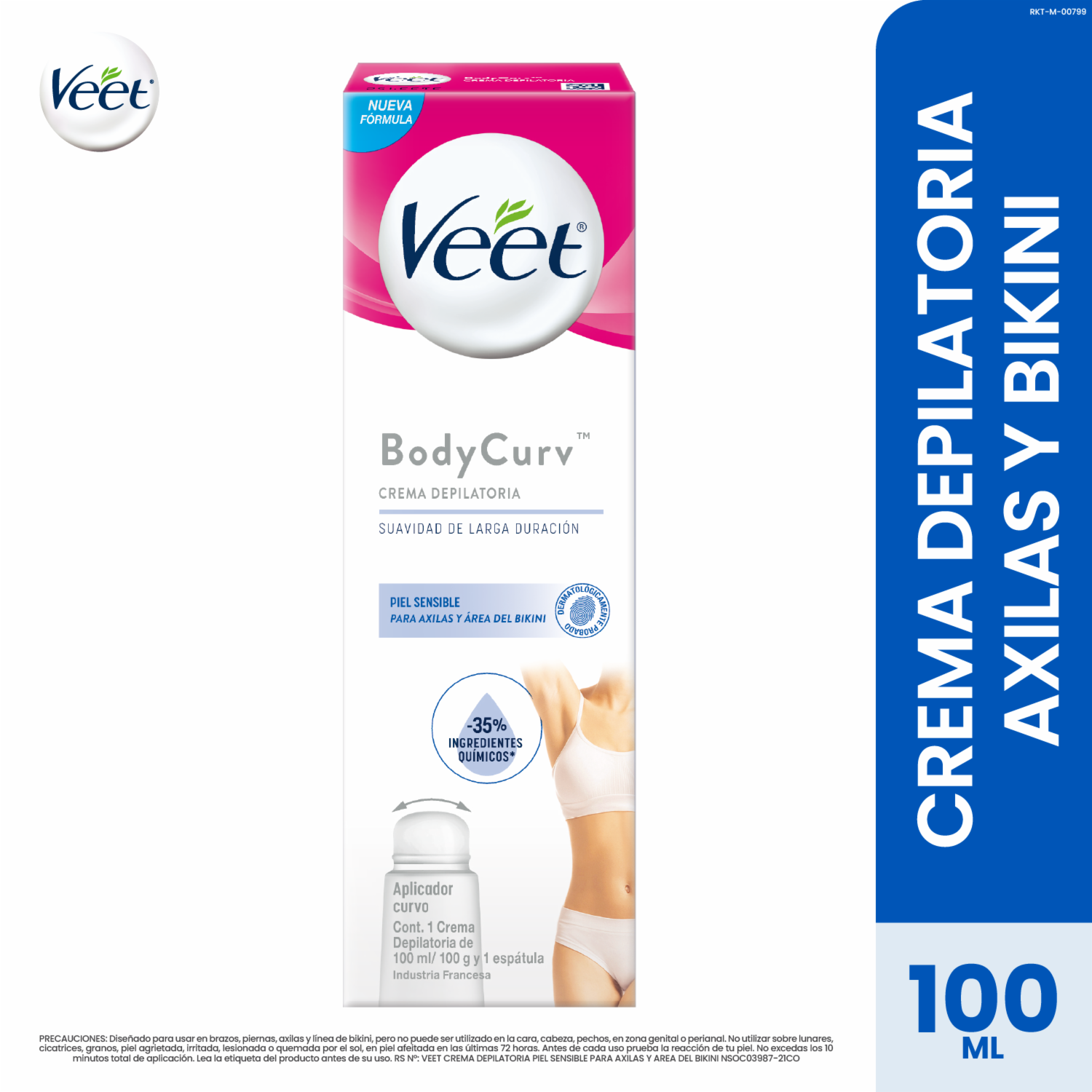 Crema Depilatoria Para Bikini Y Axilas VEET 100 Ml