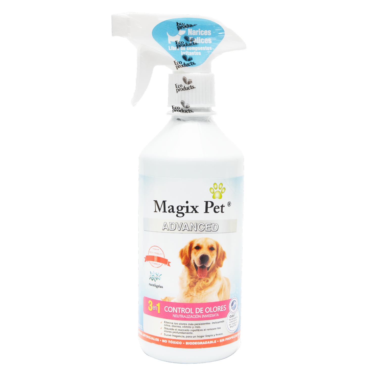 Eliminador De Olores De Mascotas MAGIX PET 500 Ml