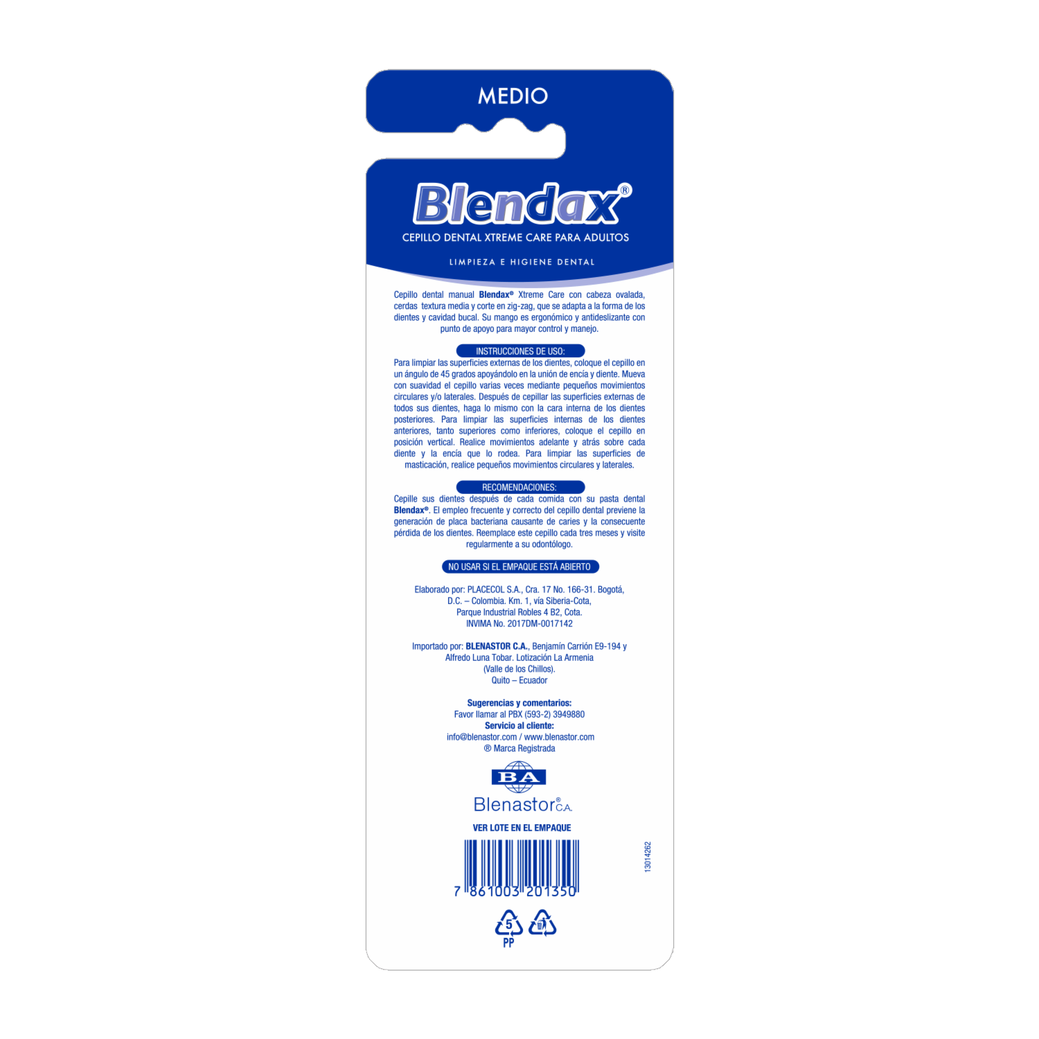 Pasta Dental Stre Care Precio Especial Medio BLENDAX 1 x 3 Unidades