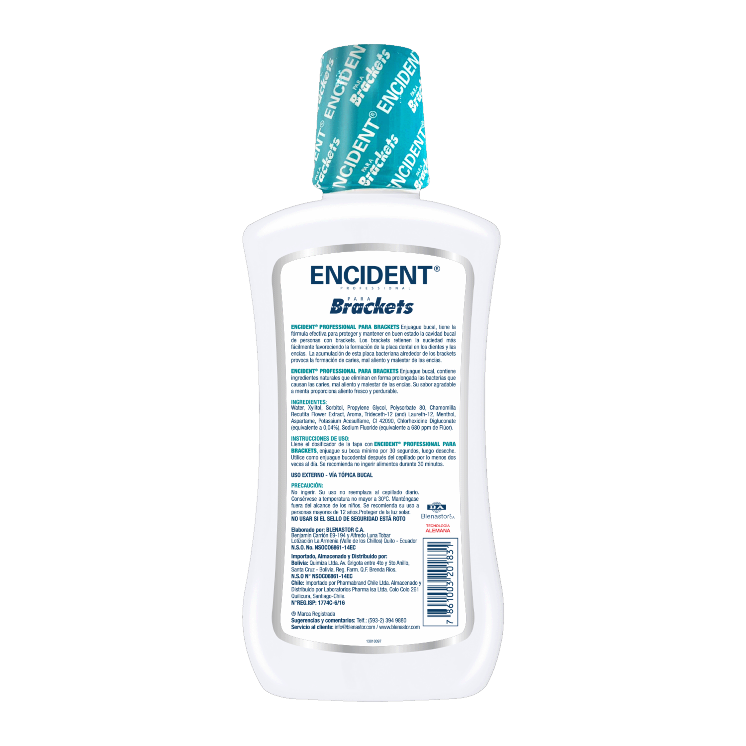 Enjuague  Bucal Brackets ENCIDENT 500 Ml