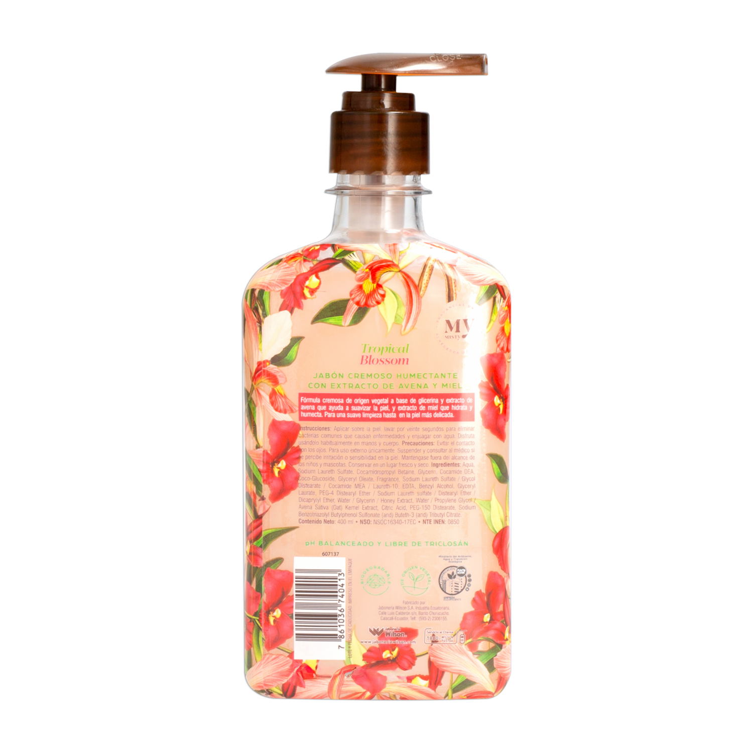 Jabón Cremoso Trends Tropical Blosom MISTY 400 Ml