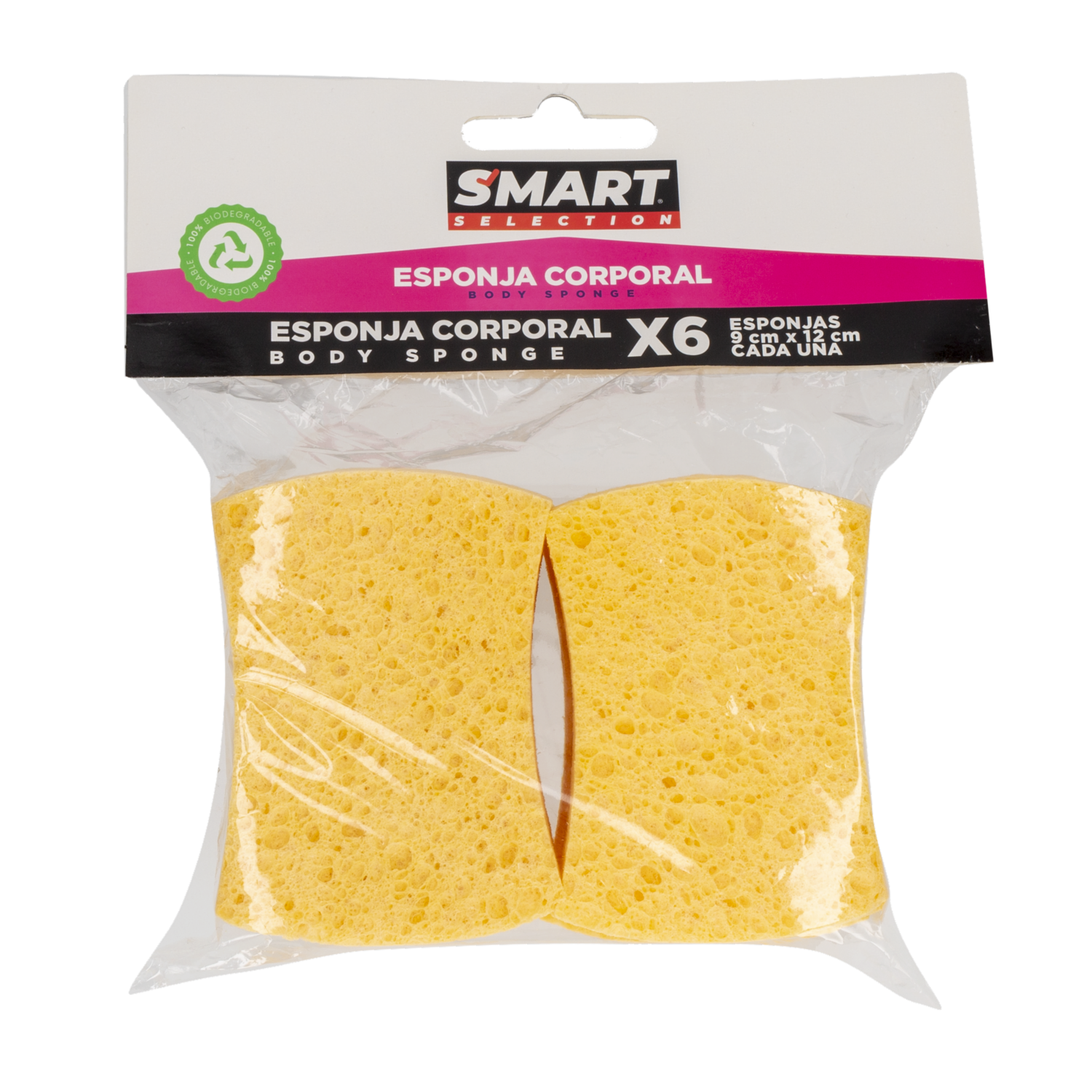Esponja De Baño Corporal Skin Care SMART SELECTION 6 U
