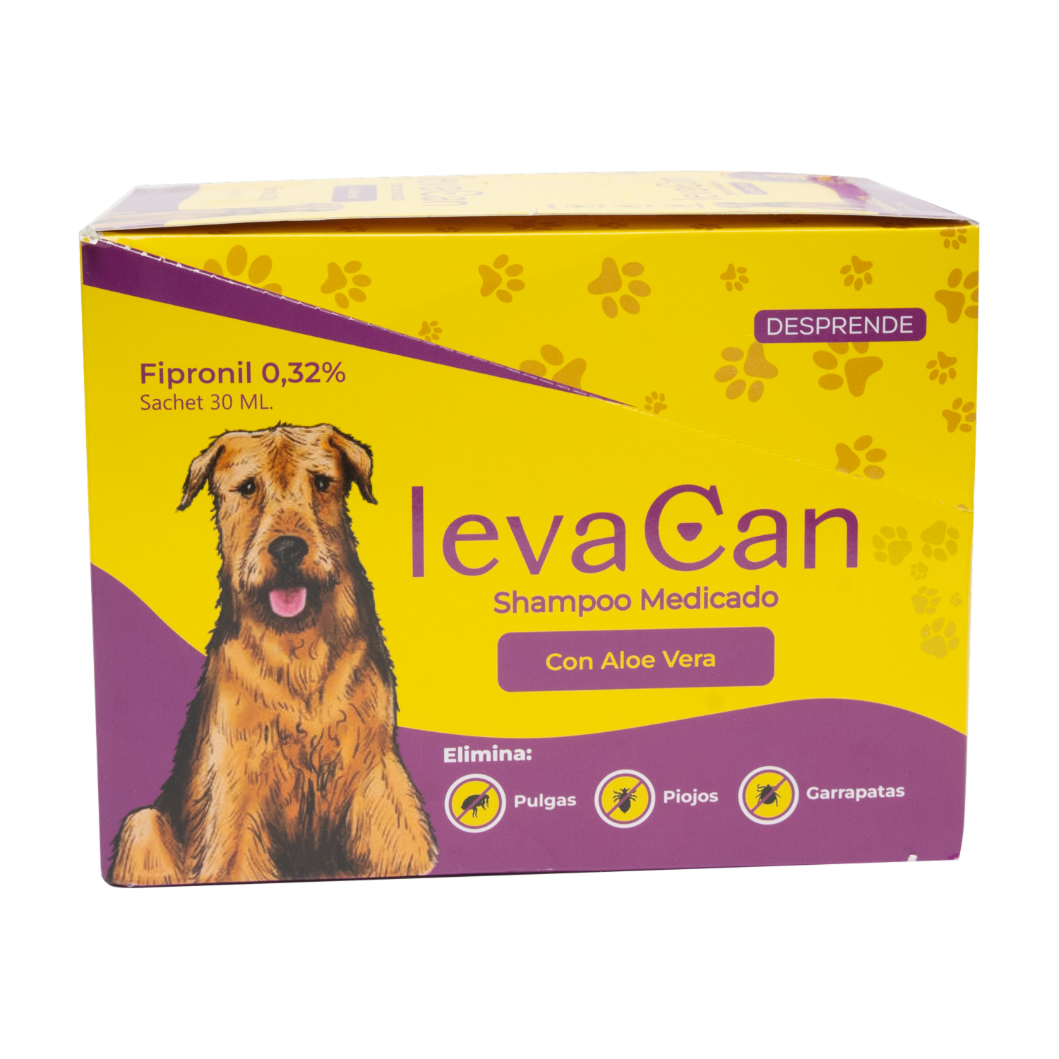 Shampoo Medicado Levacan Fipronil Sachet X 26 LEVACAN 780 ml