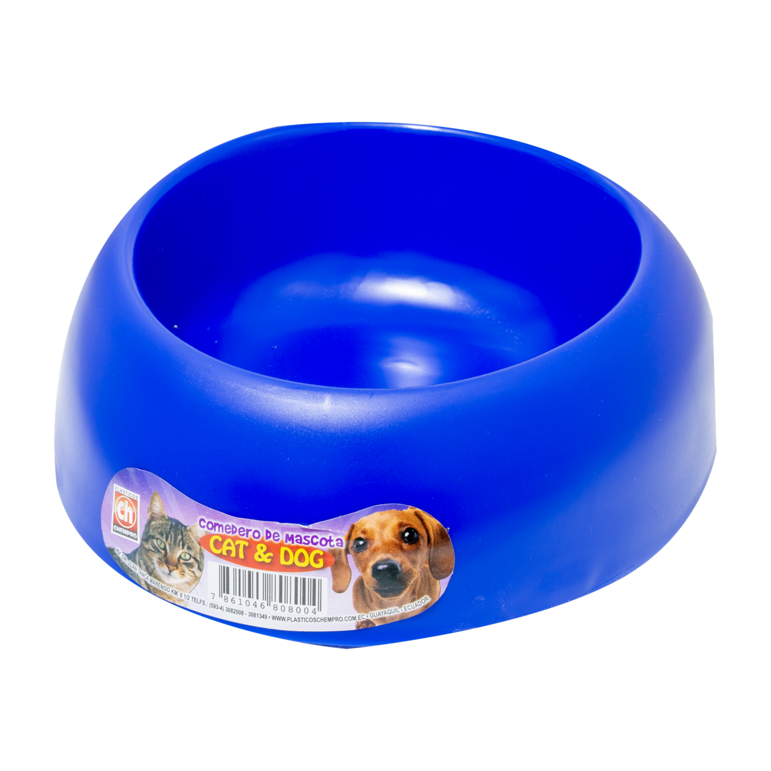 Comedero Para Mascota Gatos Y Perros PLÁSTICOS CHEMPRO L: 18,5 H:7,5 A:7,5
