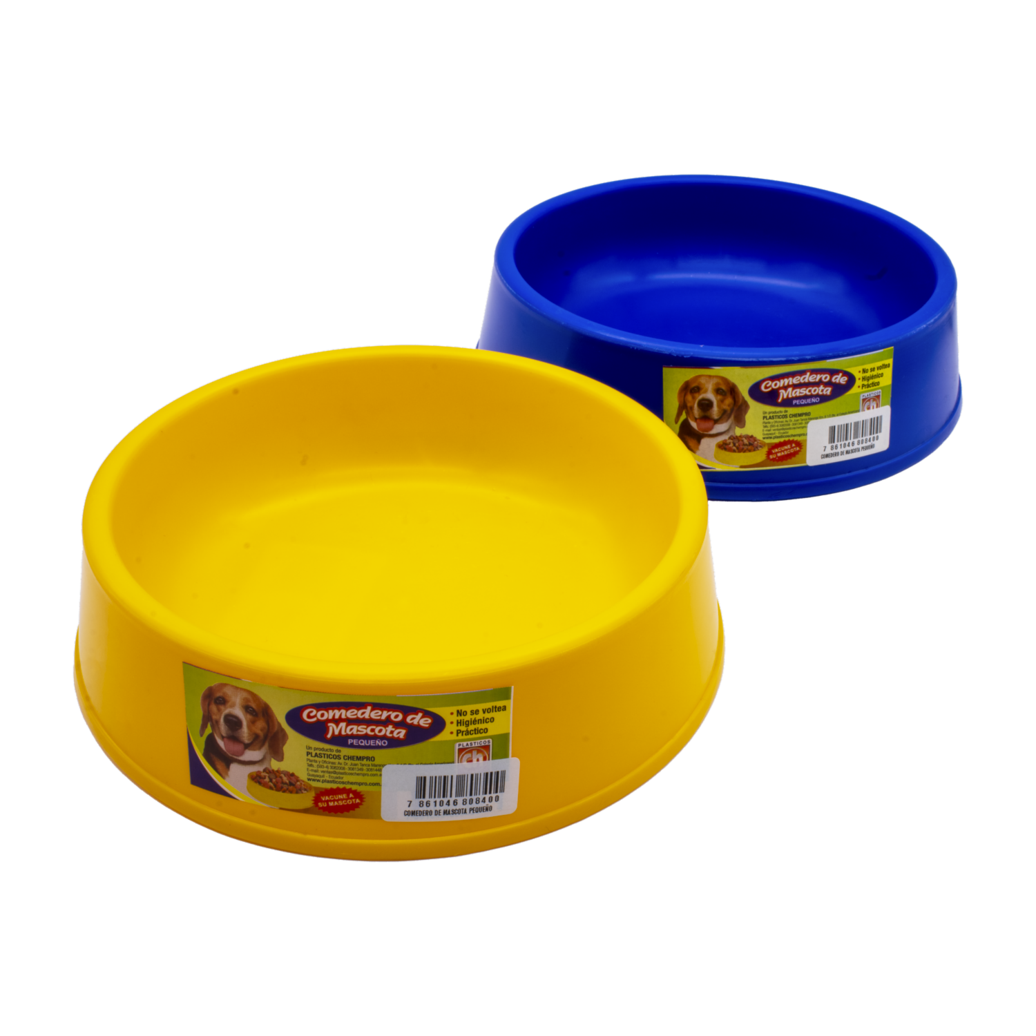 Comedero Para Mascota Pequeño PLÁSTICOS CHEMPRO 20,5 Cm X 5,5 C