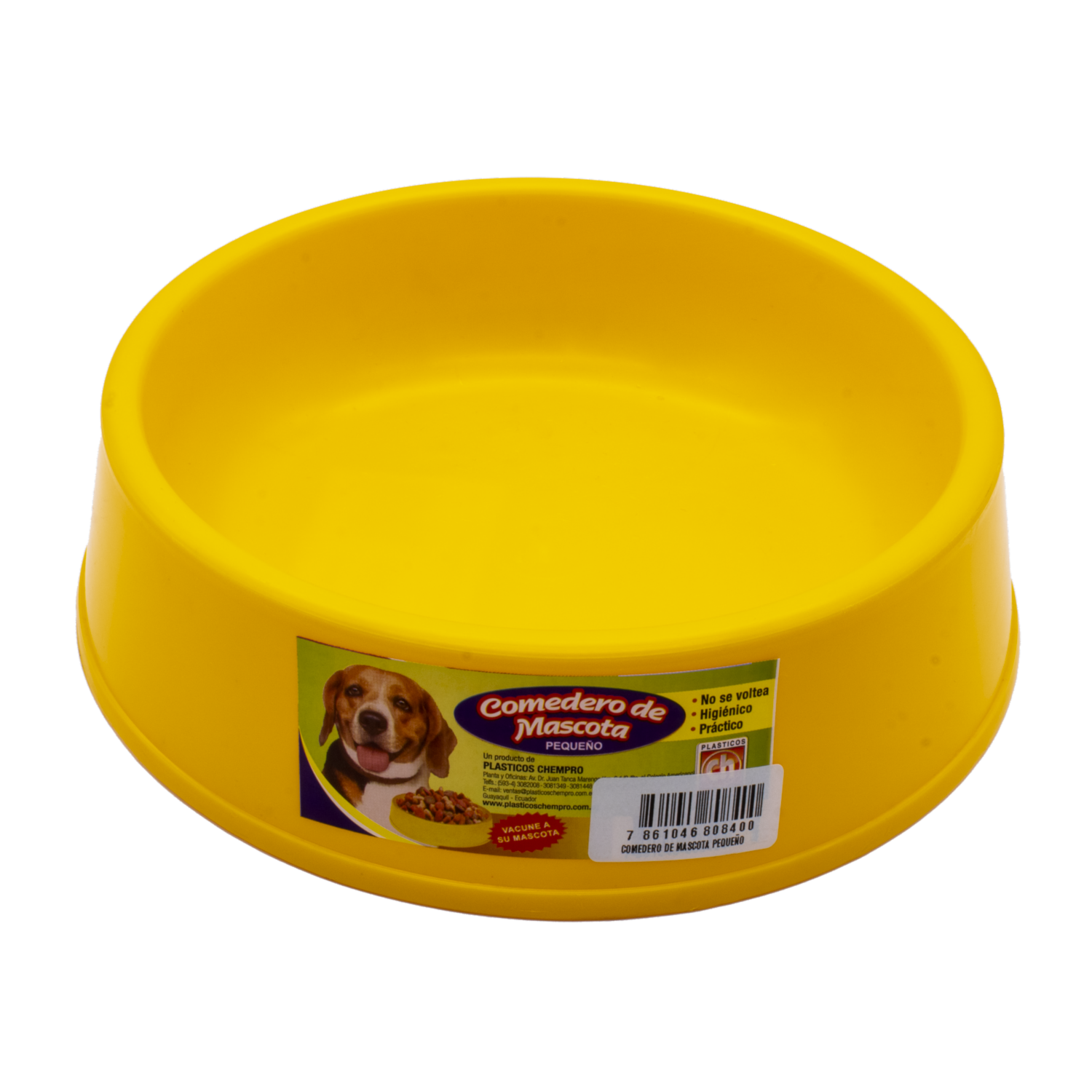 Comedero Para Mascota Pequeño PLÁSTICOS CHEMPRO 20,5 Cm X 5,5 C