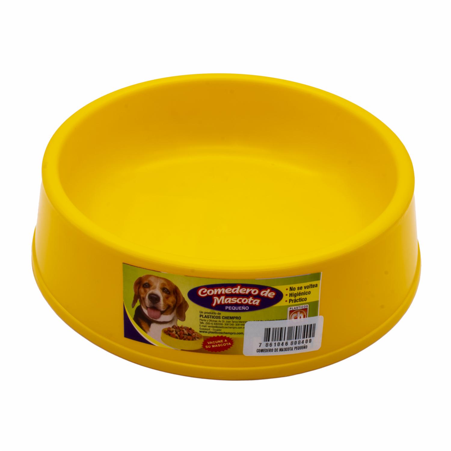 Comedero Para Mascota Pequeño PLÁSTICOS CHEMPRO 20,5 Cm X 5,5 C