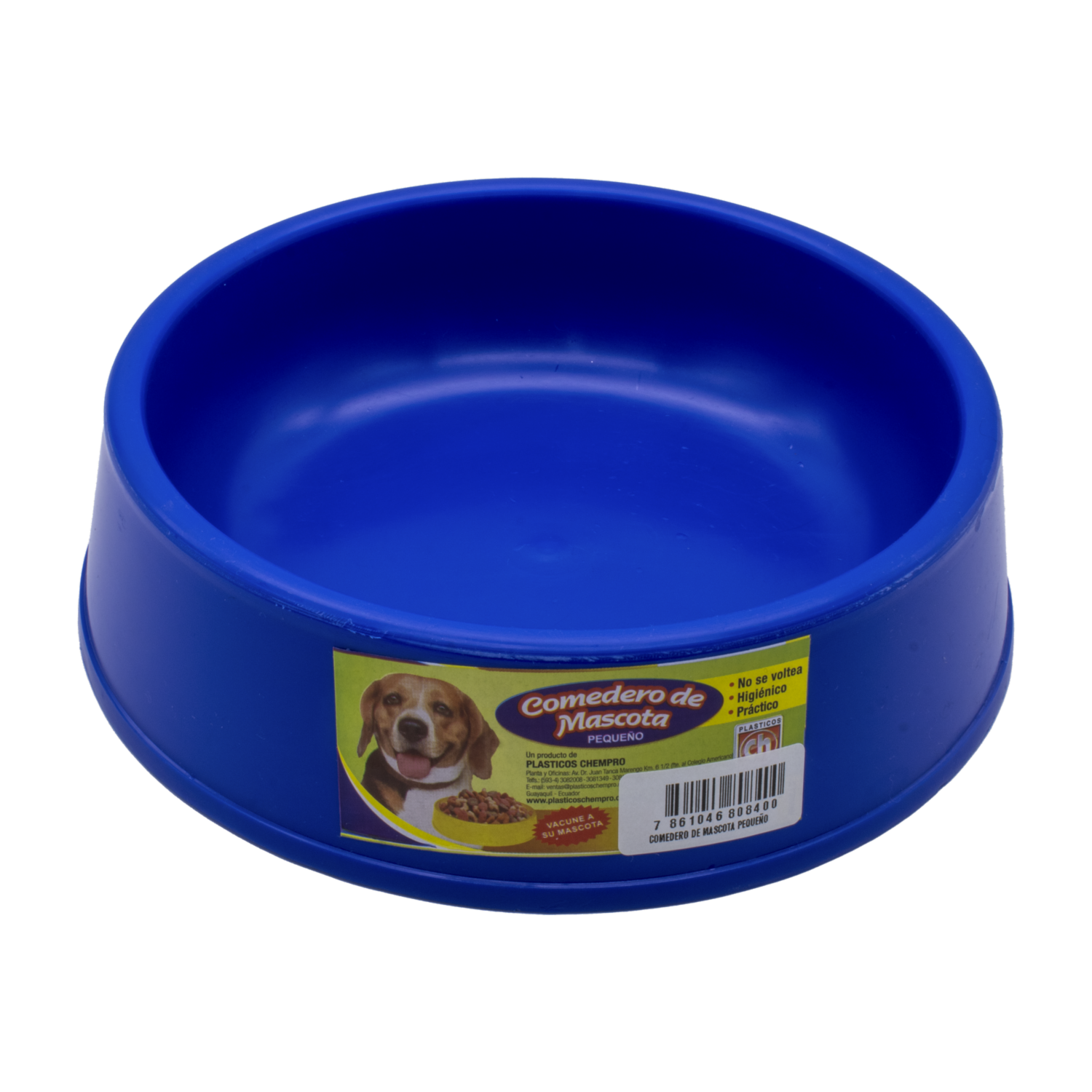 Comedero Para Mascota Pequeño PLÁSTICOS CHEMPRO 20,5 Cm X 5,5 C