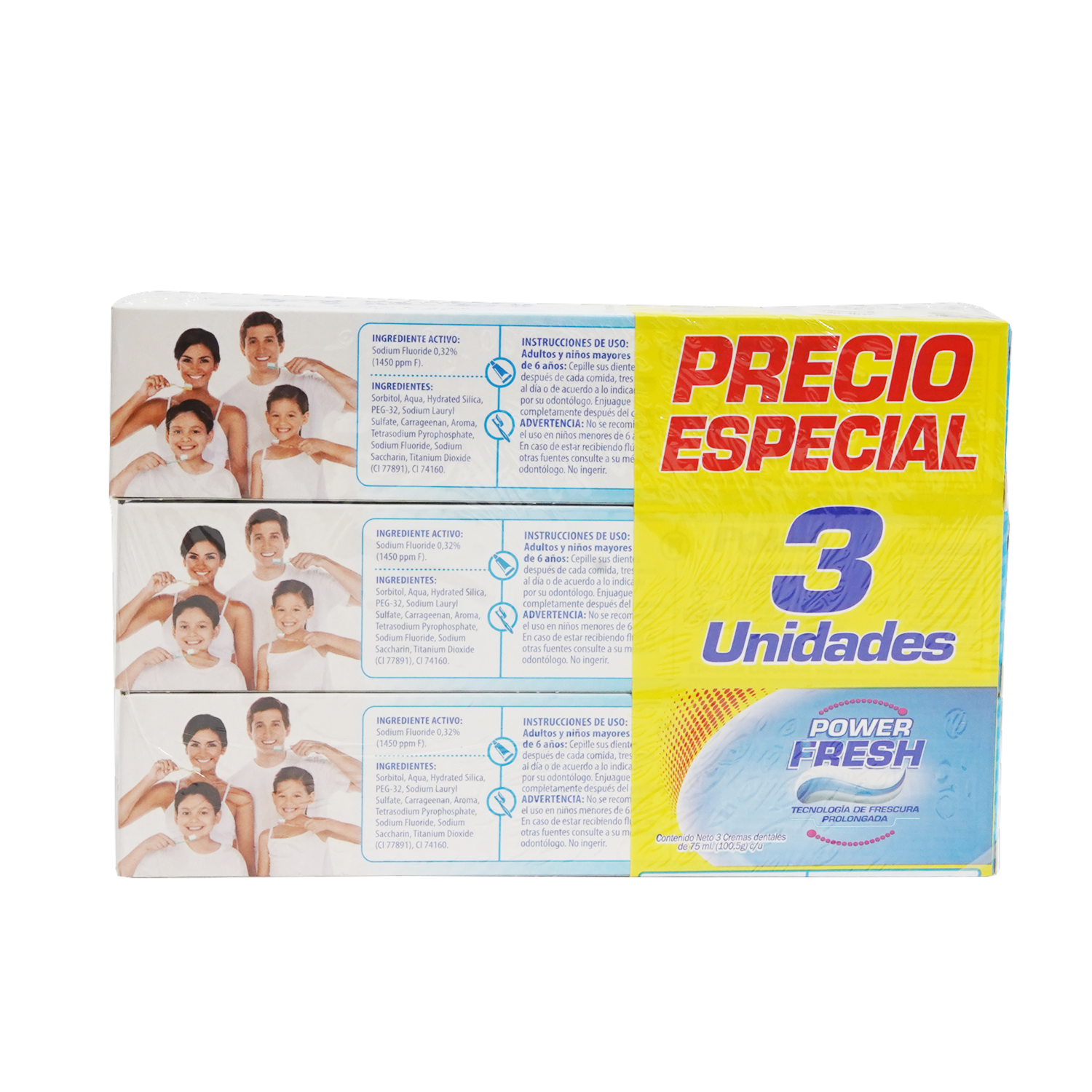 Pasta Dental Sabor A Menta POLAR 3X75 Ml