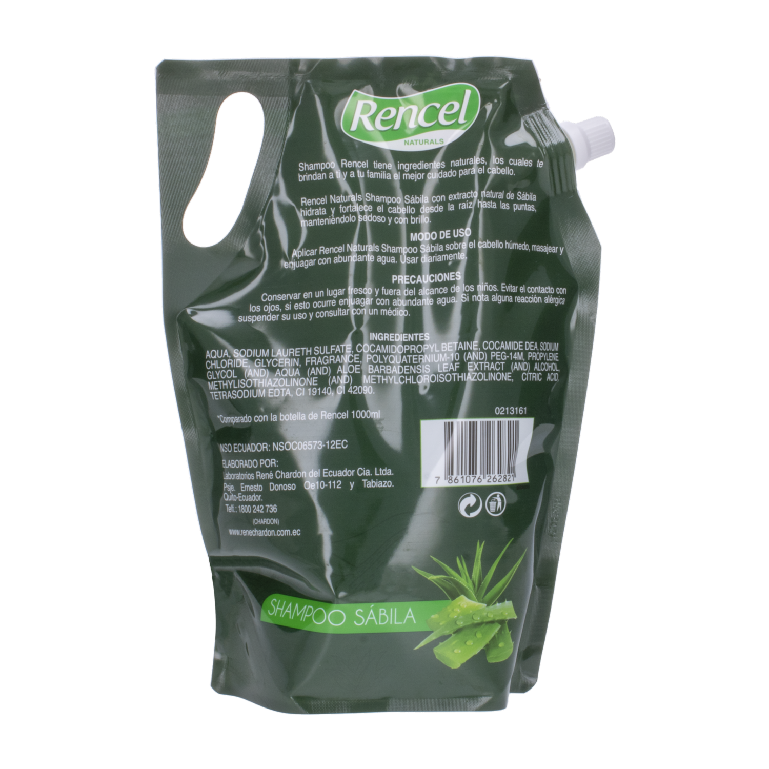 Shampoo De Cabello De Sabila Hidrtatacion Profunda RENCEL 1000 Ml
