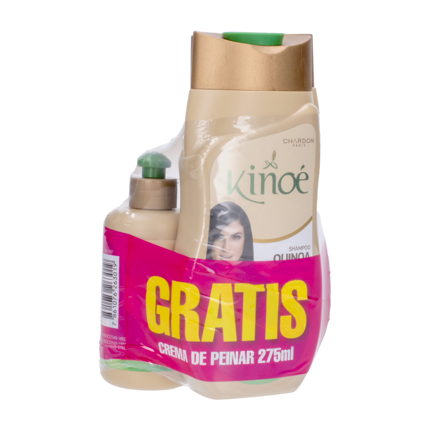 Shampoo De Cabello Con Keratina  +Acondicionador+Crema De Peinar KINOÉ 1355 Ml