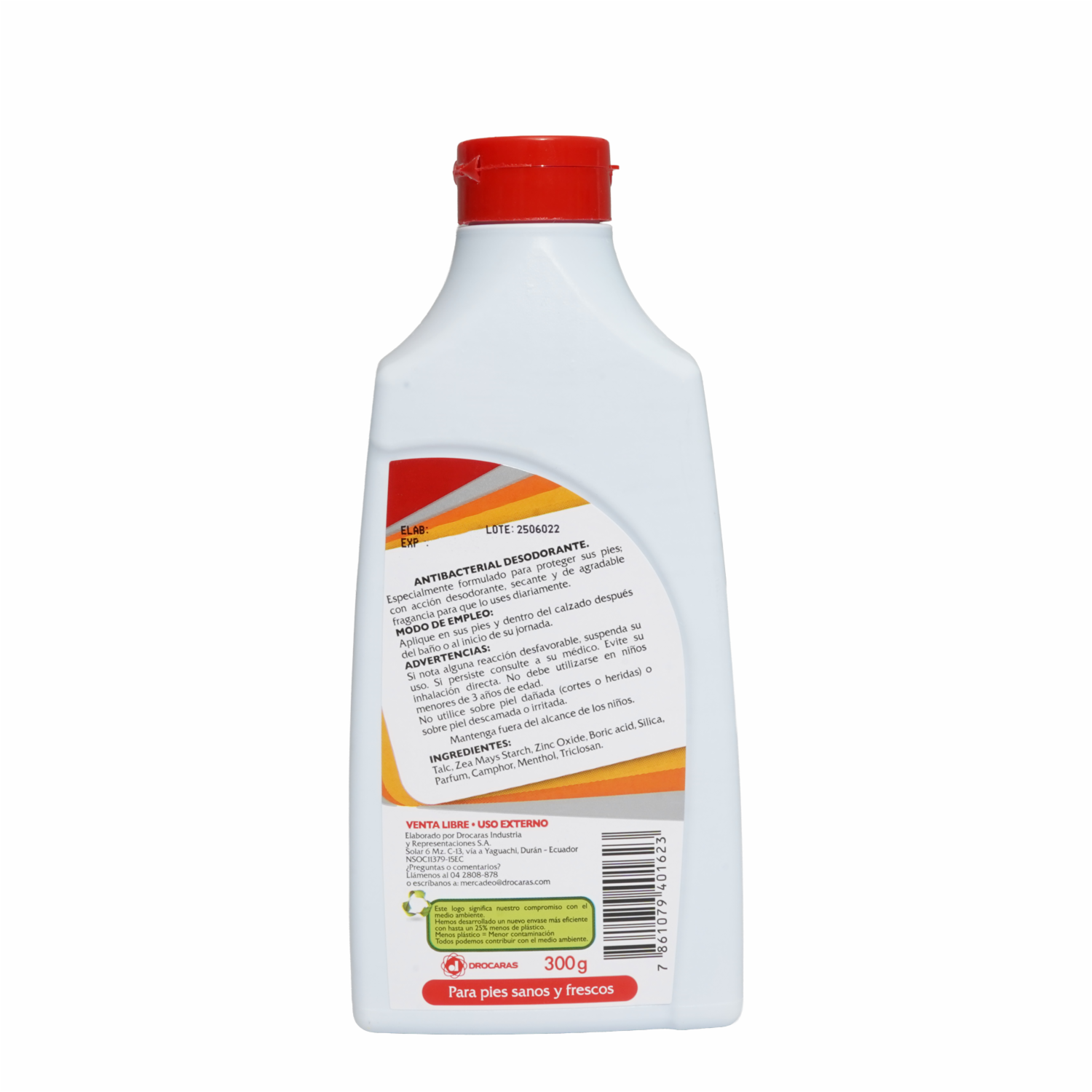 Talco De Pies Antibacterial RICO 300 G