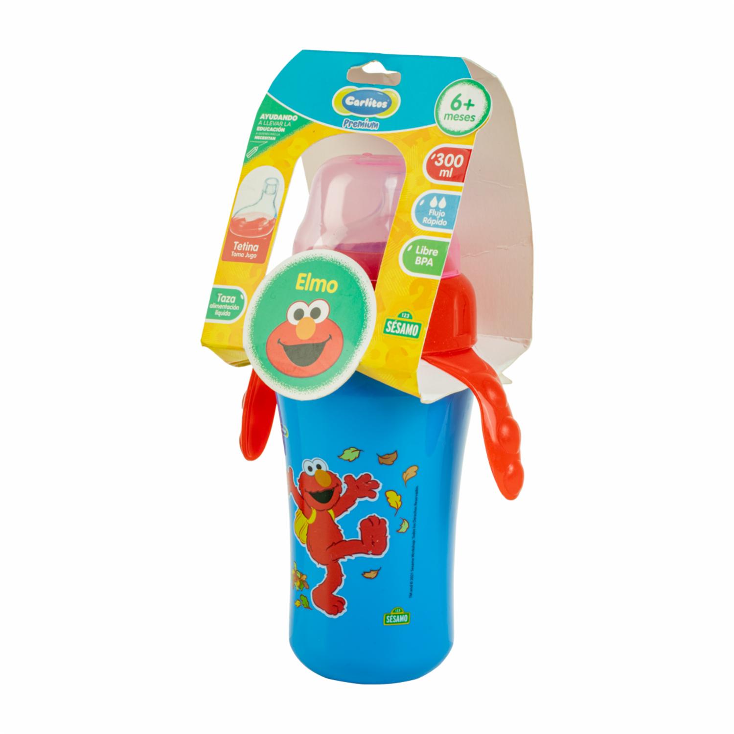 Taza Infantil Premium Con Tetina Mágico CARLITOS 340 Ml