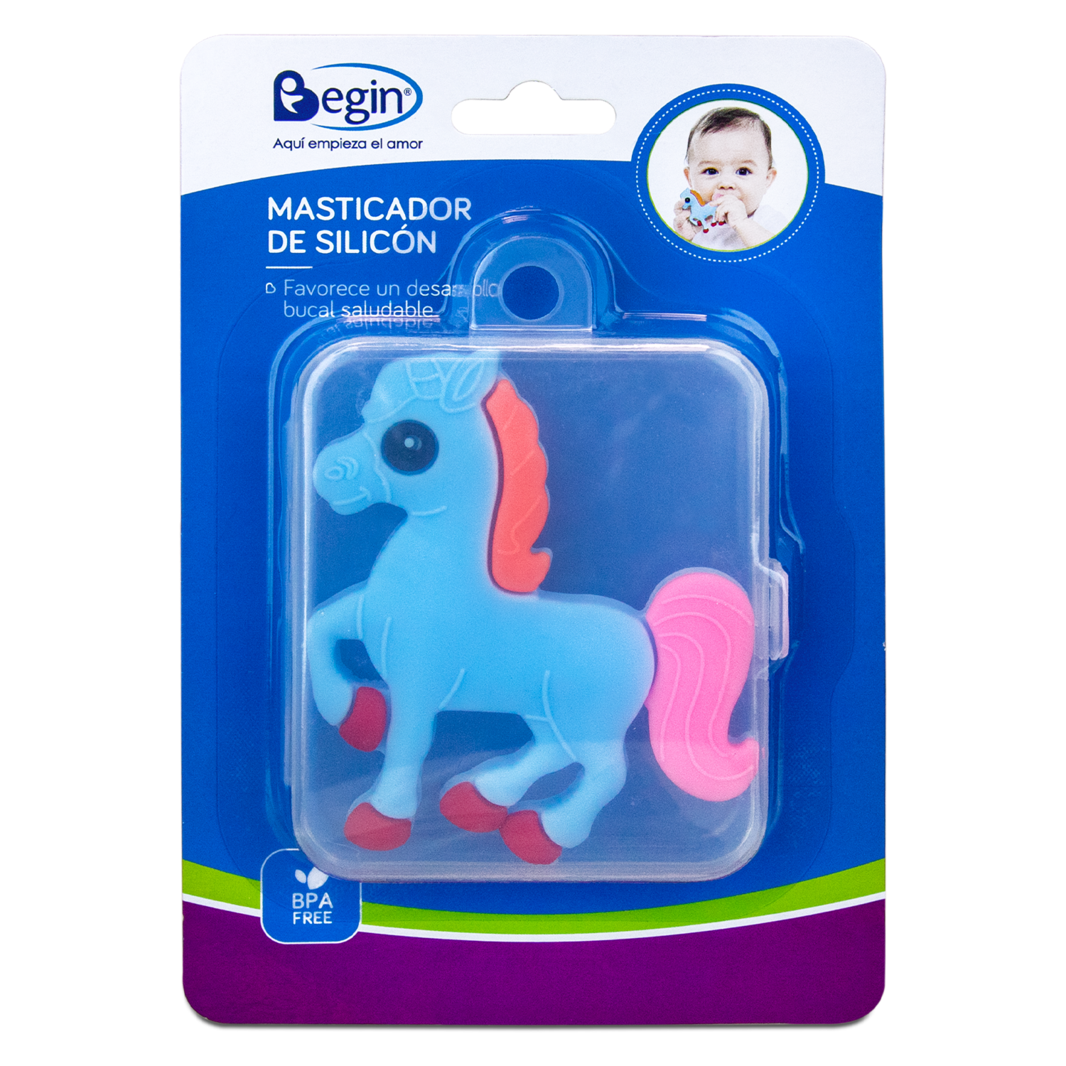 Juguete Masticador De Silicón Con Forma De Animalitos BEGIN 0 M +