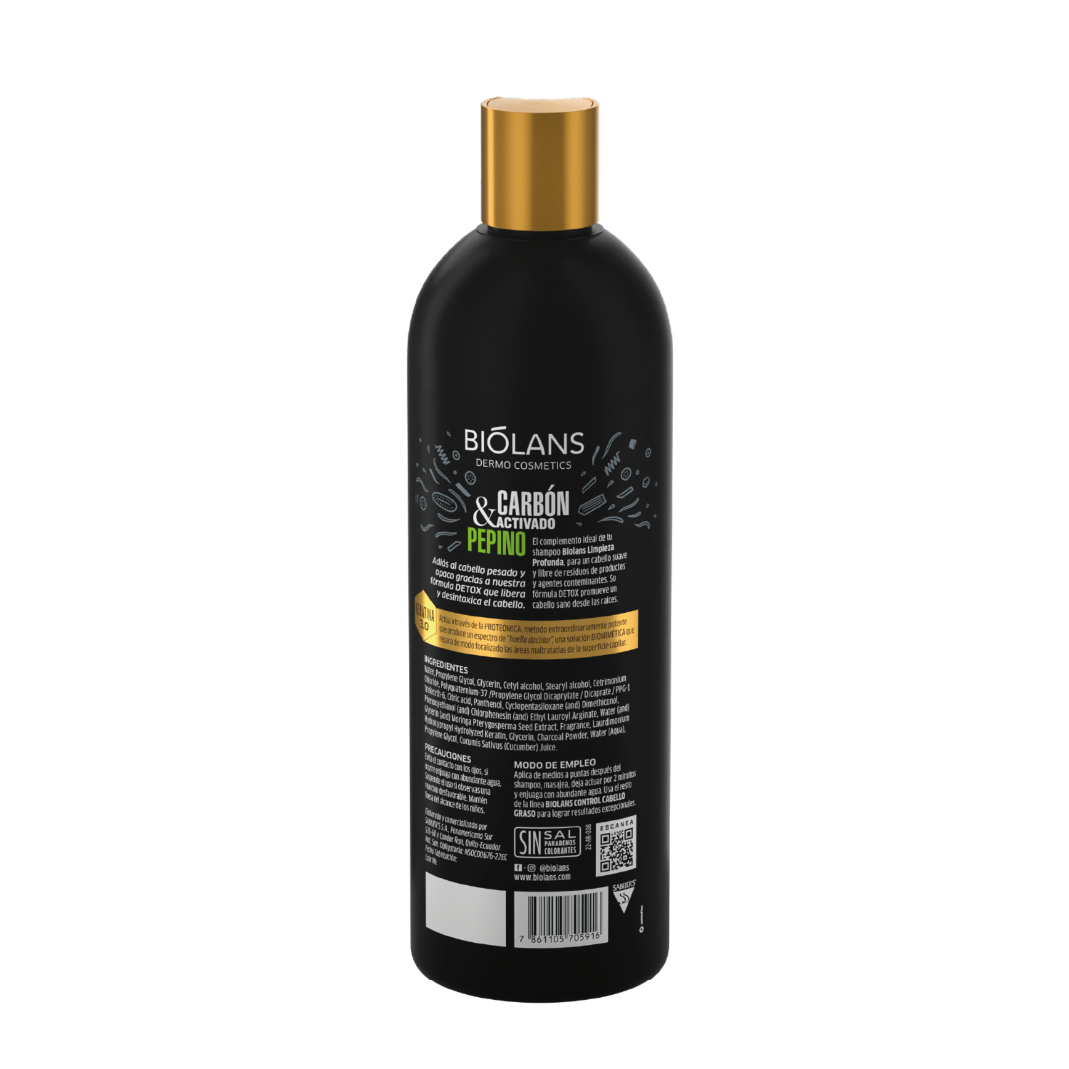 Acondicionador De Cabello Limpieza Profunda BIÓLANS 500 Ml