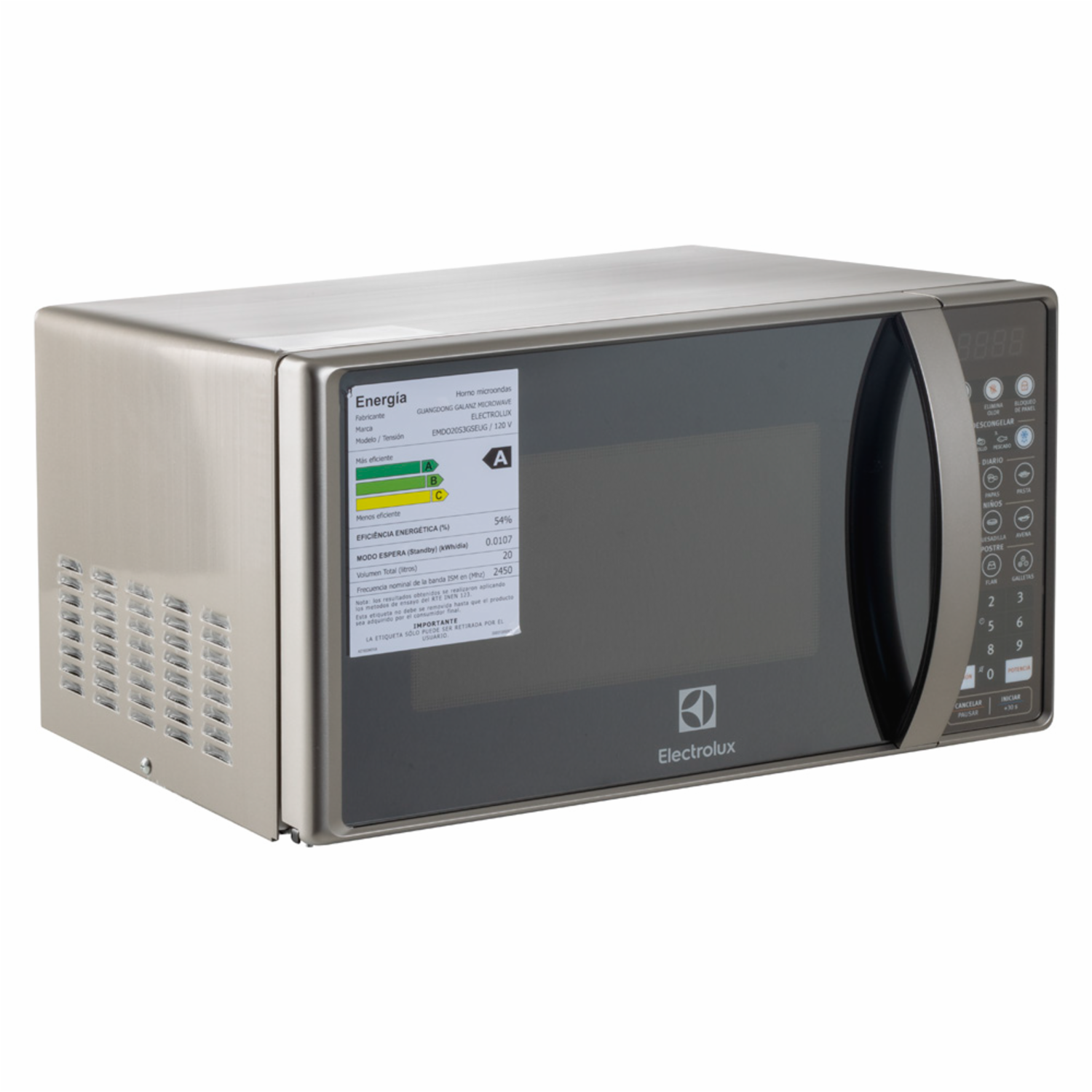 Microondas Freestanding EMDO20S3G ELECTROLUX 20 Litros