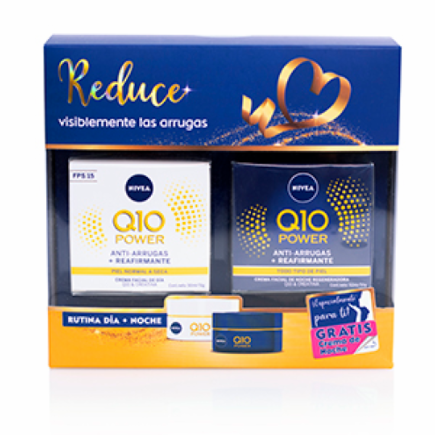 Set Facial Crema Q10 Dia+Noche NIVEA 50 Ml