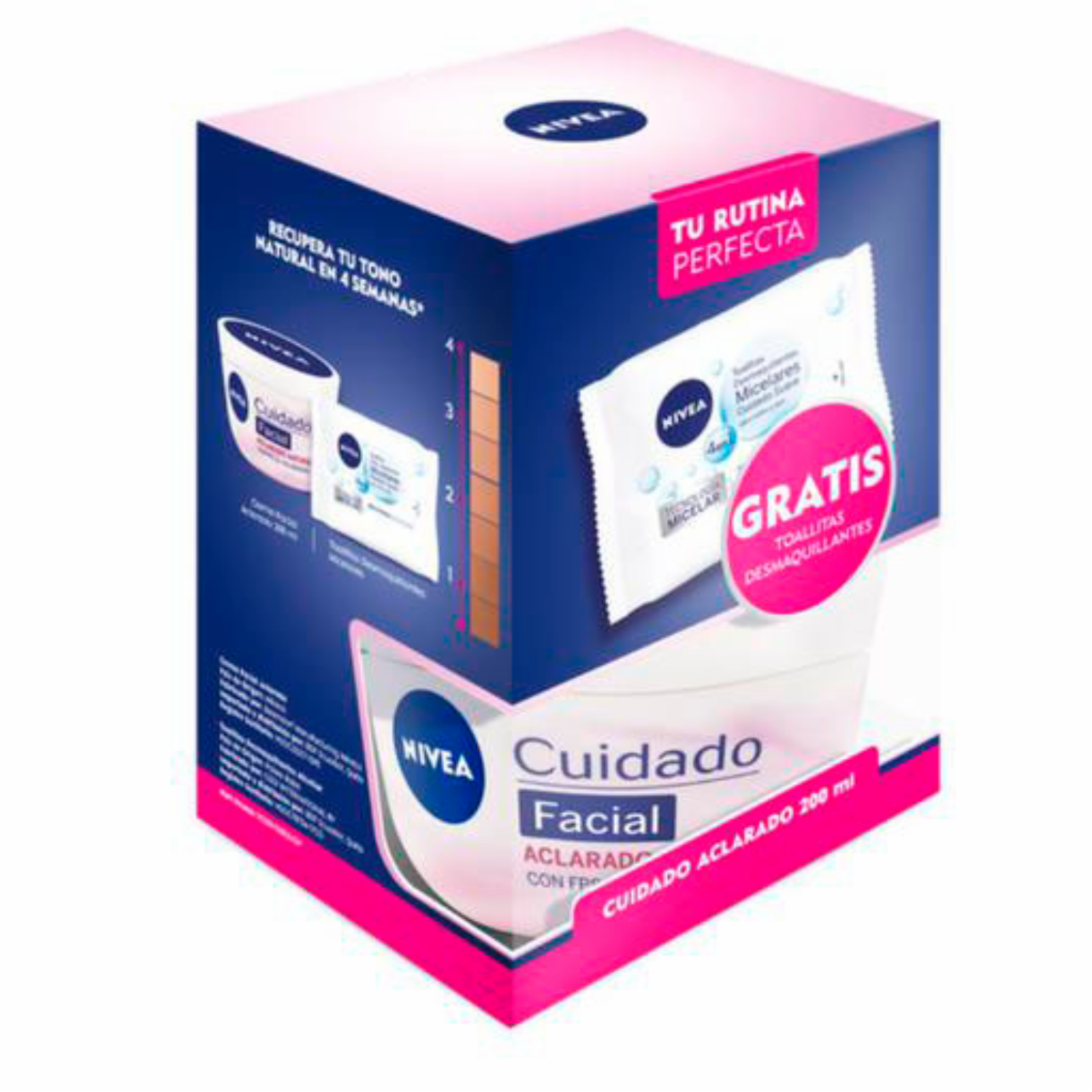 Set De Cuidado Facial De Cuidado Nutritiva+Toallitas Desmaquillantes NIVEA 200 Ml
