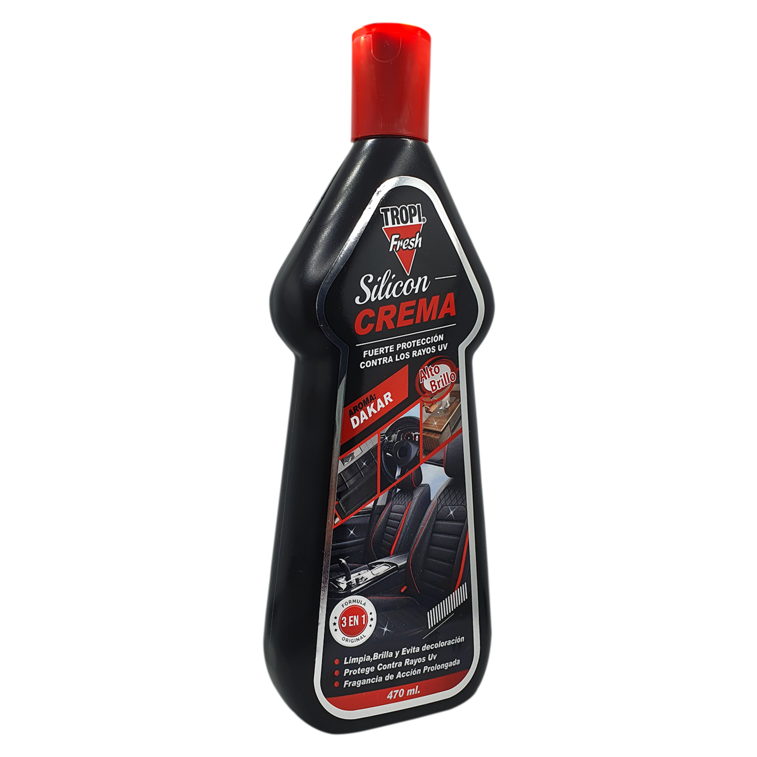 Silicón Protector En Crema 3 En 1 Aroma Drakar TROPI FRESH 470 Ml