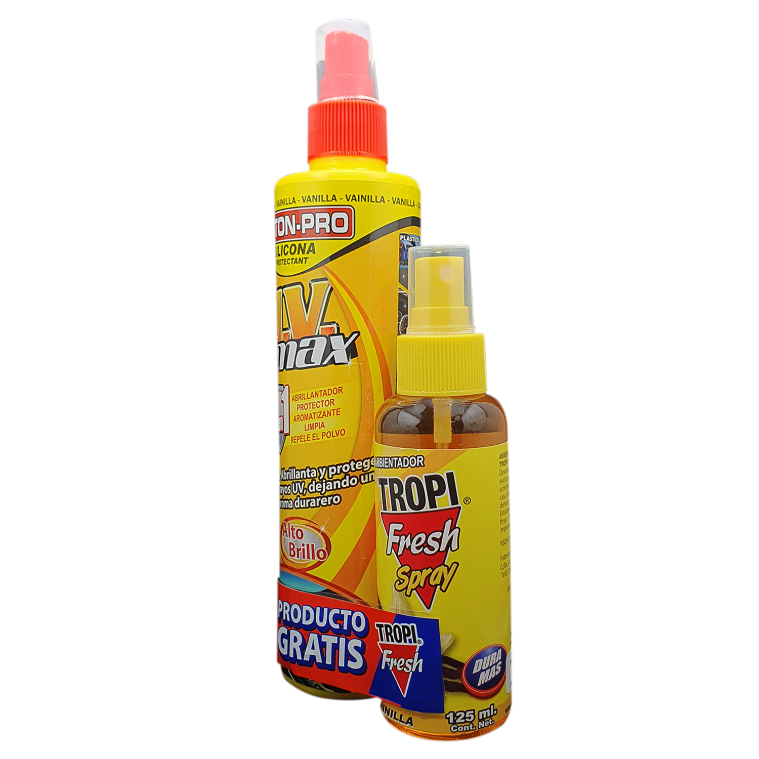 Silicona Automotriz Abrillantador Con UV 5 En 1 Aroma Vainilla PISTON PRO 300 Ml