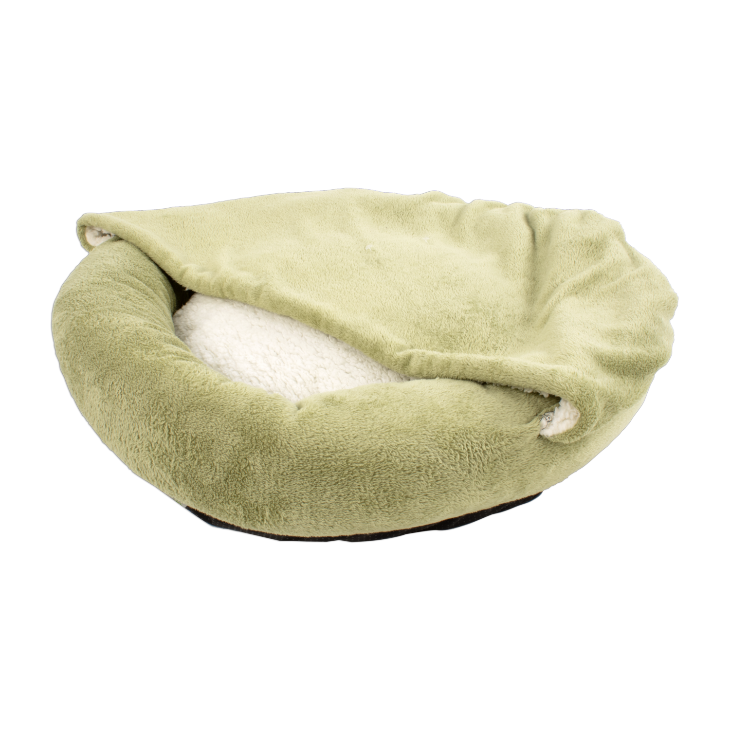 Cama Con Cobija Redonda Para Mascota THE PET FACTORY Talla Medium