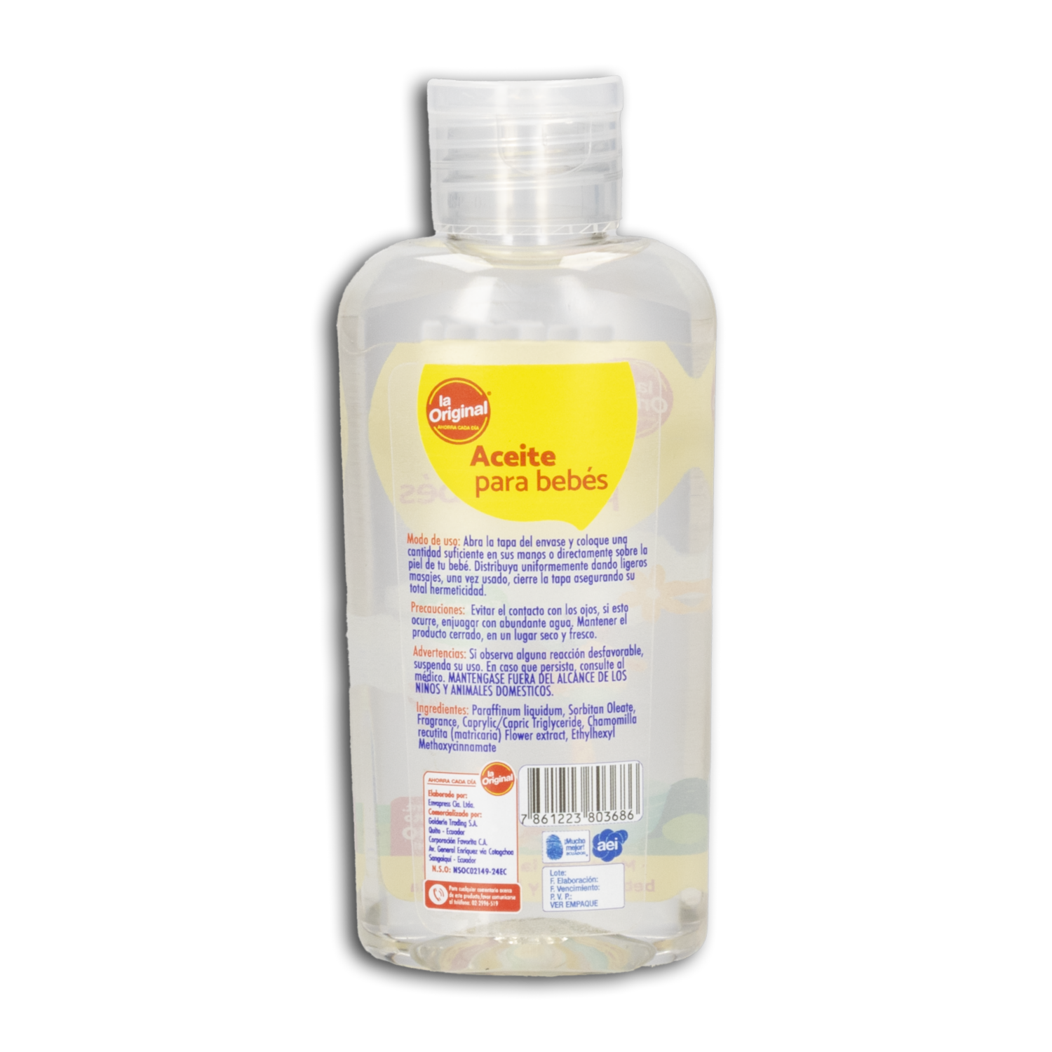 Aceite Corporal Para Bebé LA ORIGINAL 110 Ml