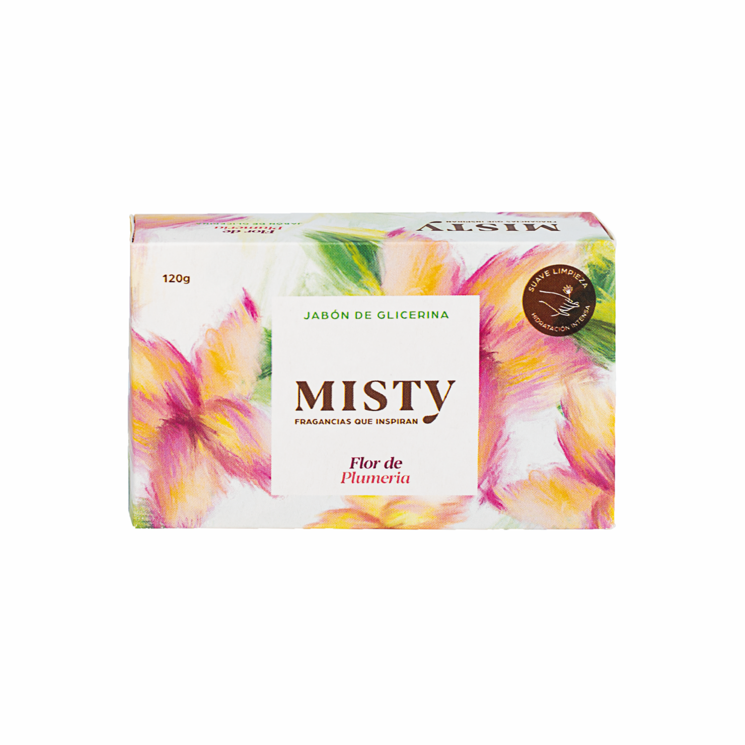 Jabón En Barra De Glicerina Flor Plumería MISTY 120 G