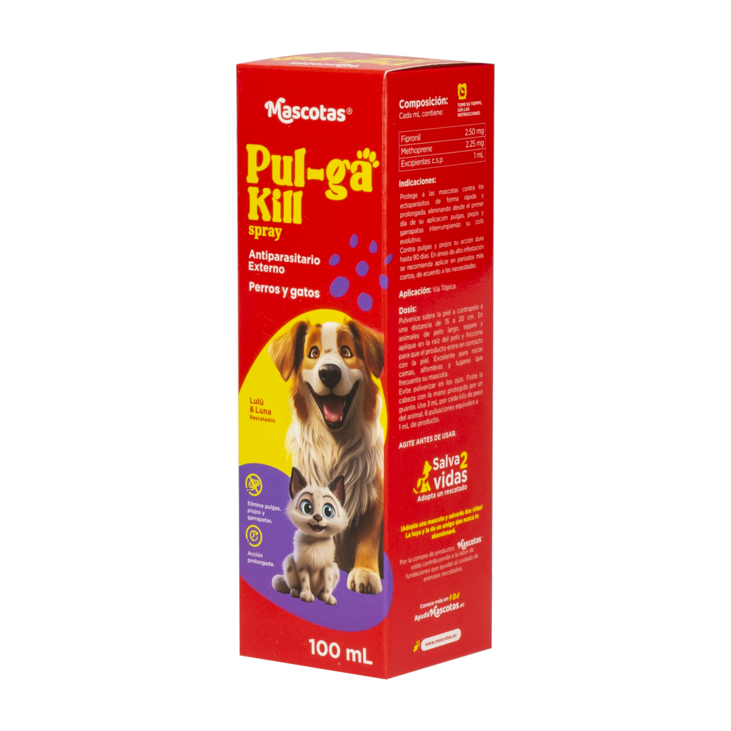 Antipulgas En Spray PULGA KILL 100 Ml