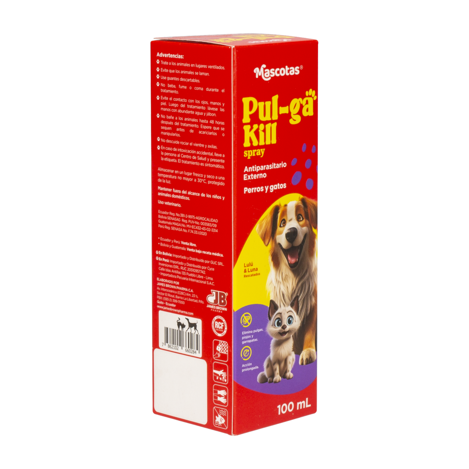 Antipulgas En Spray PULGA KILL 100 Ml