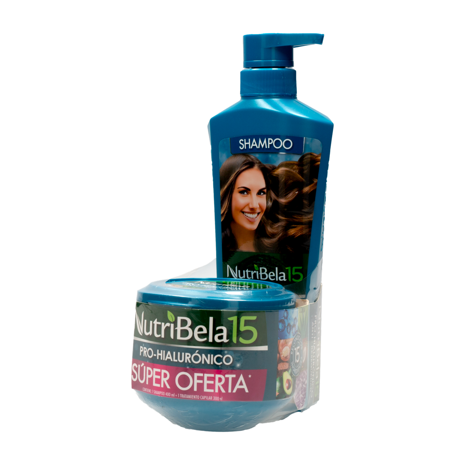 Kit Capilar Shampoo Mas Tratamiento Pro-Hialuronico NUTRIBELA 700 Ml